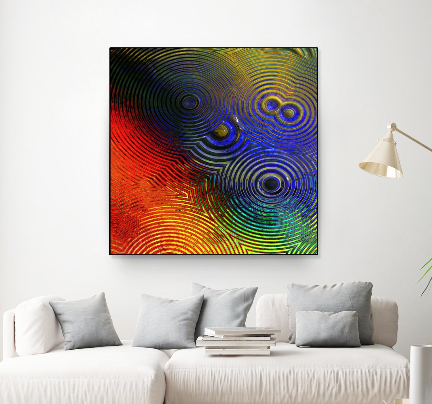 Colorful Abstract I by Jean-François Dupuis on GIANT ART - blue abstract