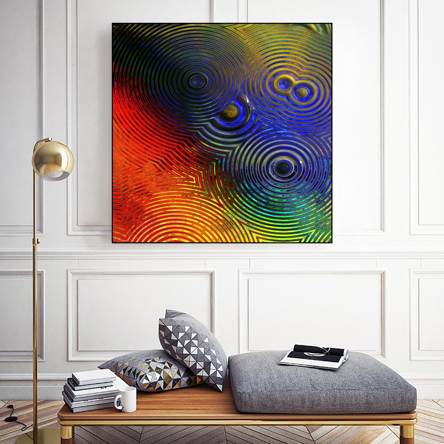 Colorful Abstract I by Jean-François Dupuis on GIANT ART - blue abstract