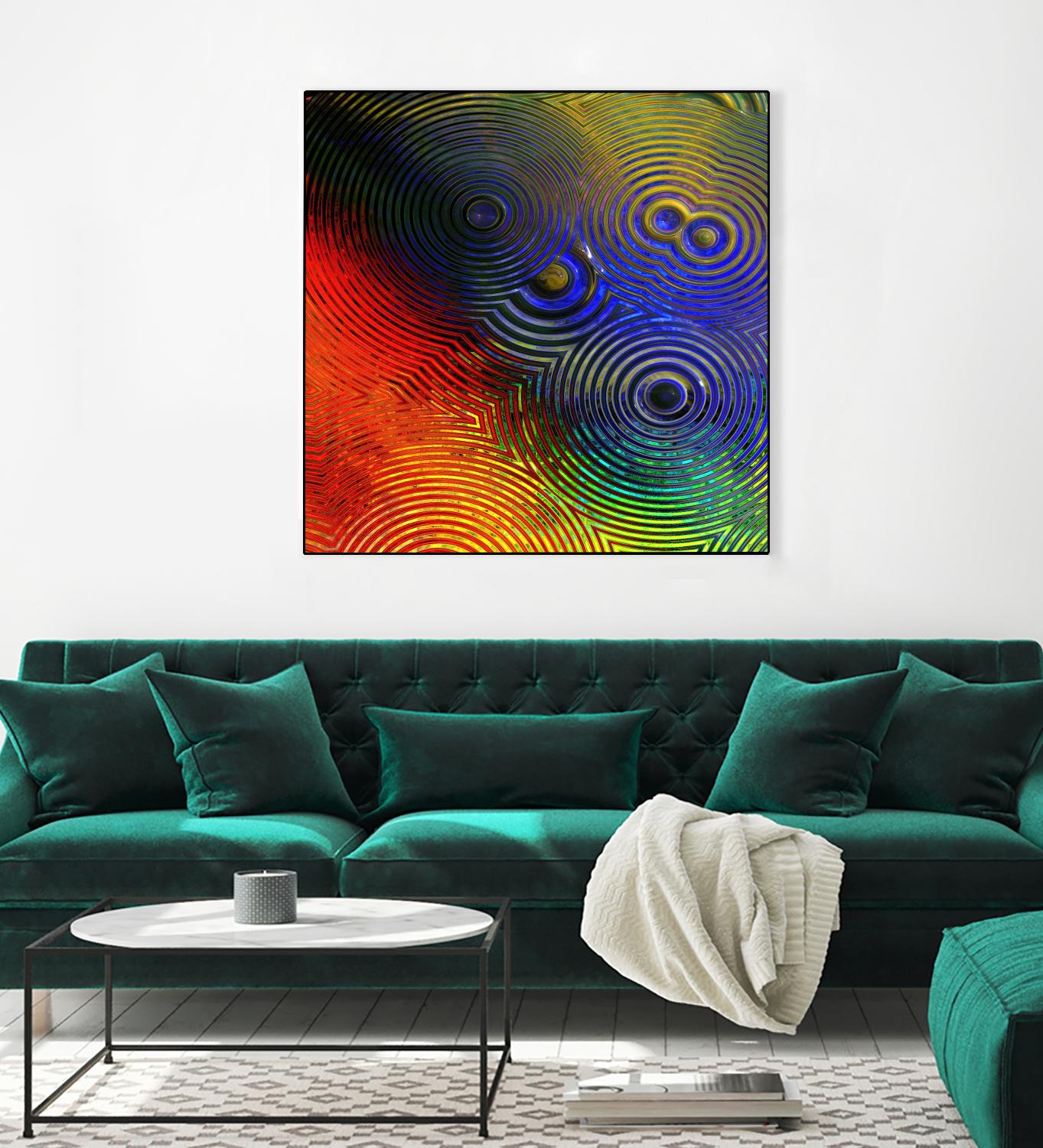 Colorful Abstract I by Jean-François Dupuis on GIANT ART - blue abstract
