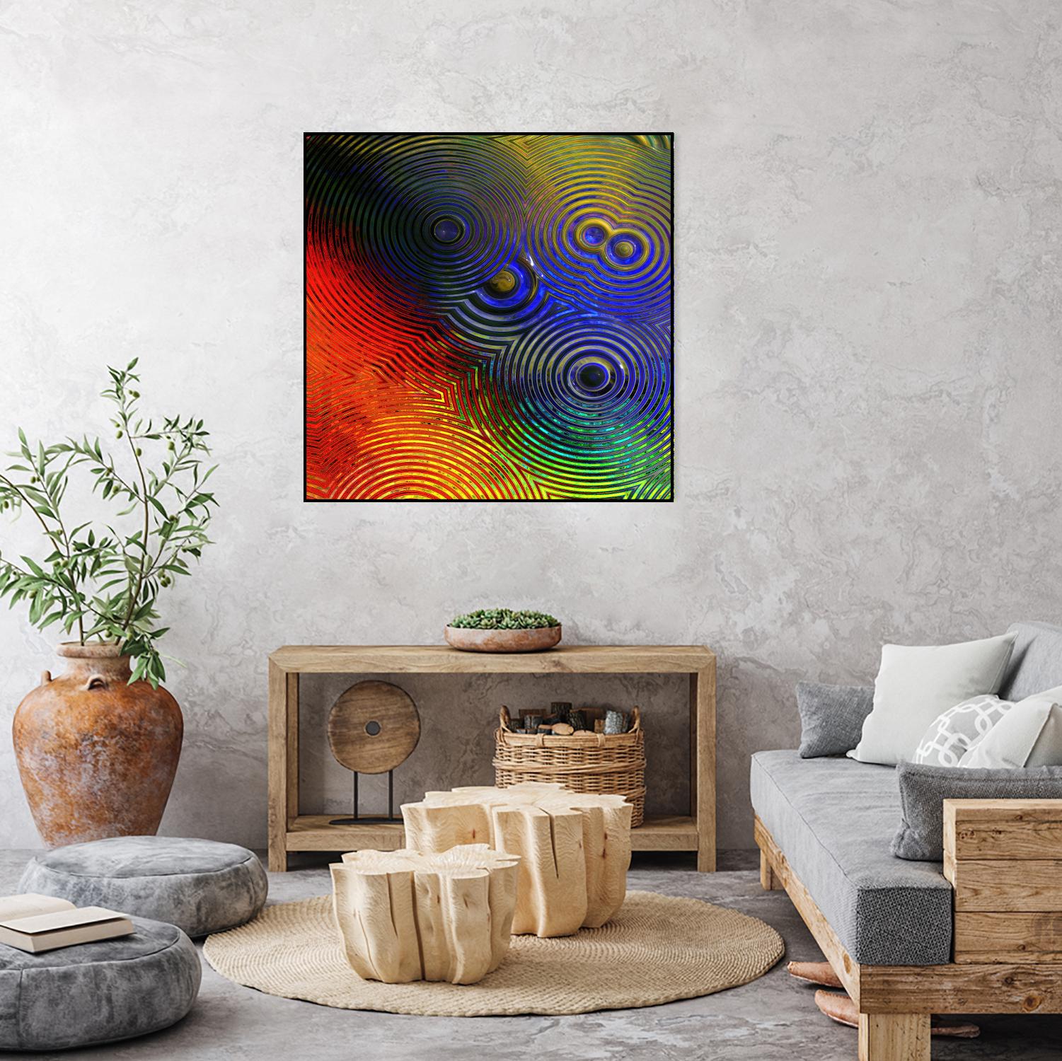 Colorful Abstract I by Jean-François Dupuis on GIANT ART - blue abstract