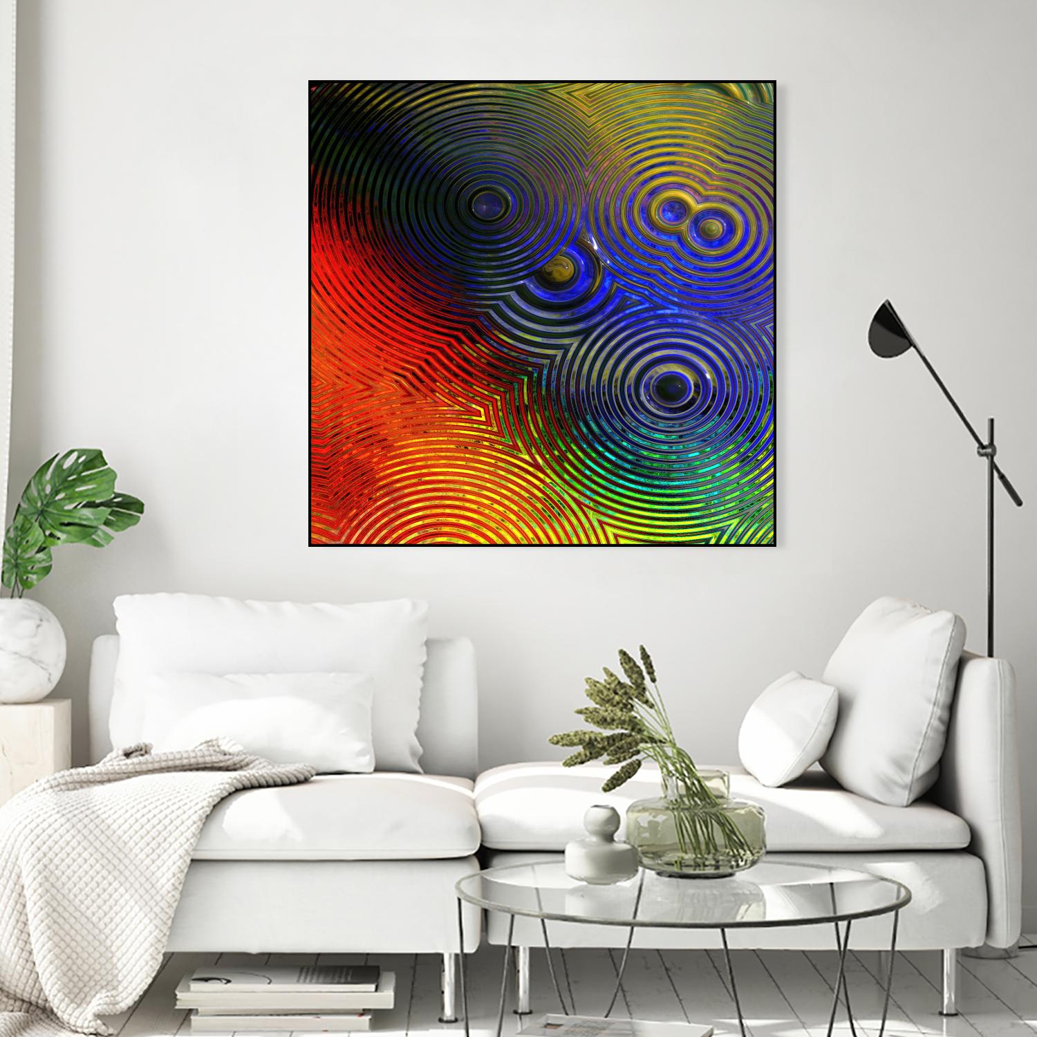 Colorful Abstract I by Jean-François Dupuis on GIANT ART - blue abstract