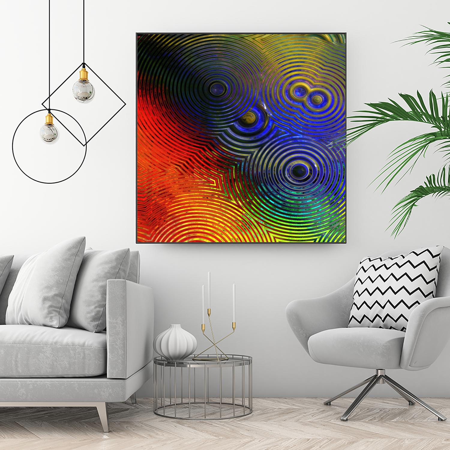 Colorful Abstract I by Jean-François Dupuis on GIANT ART - blue abstract