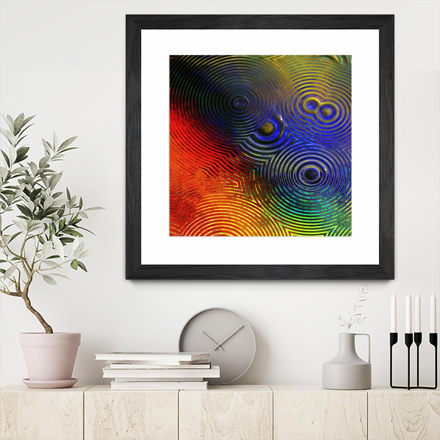 Colorful Abstract I by Jean-François Dupuis on GIANT ART - blue abstract