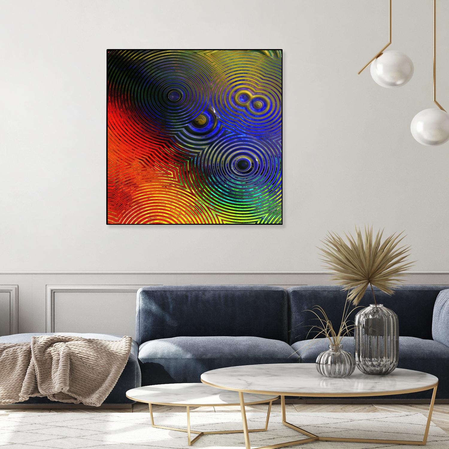 Colorful Abstract I by Jean-François Dupuis on GIANT ART - blue abstract