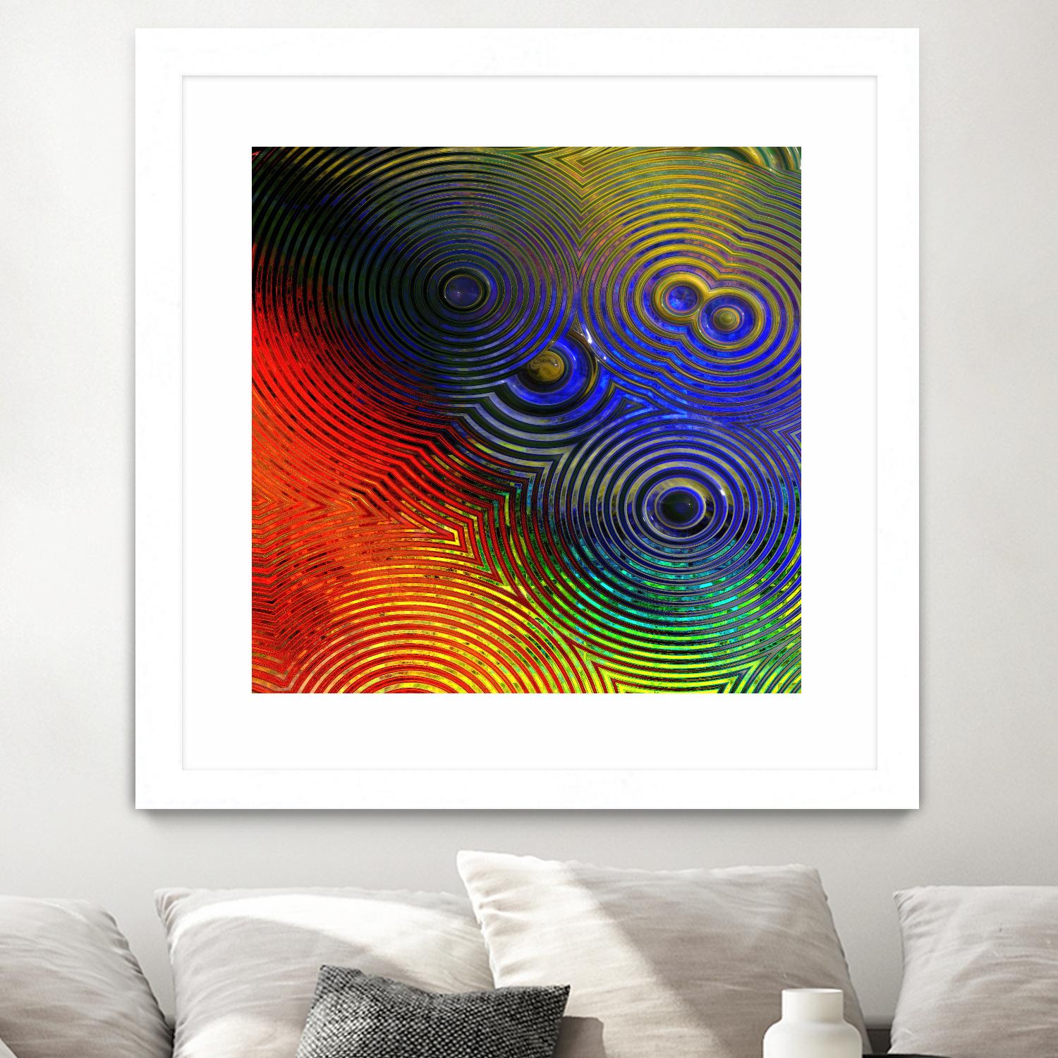 Colorful Abstract I by Jean-François Dupuis on GIANT ART - blue abstract