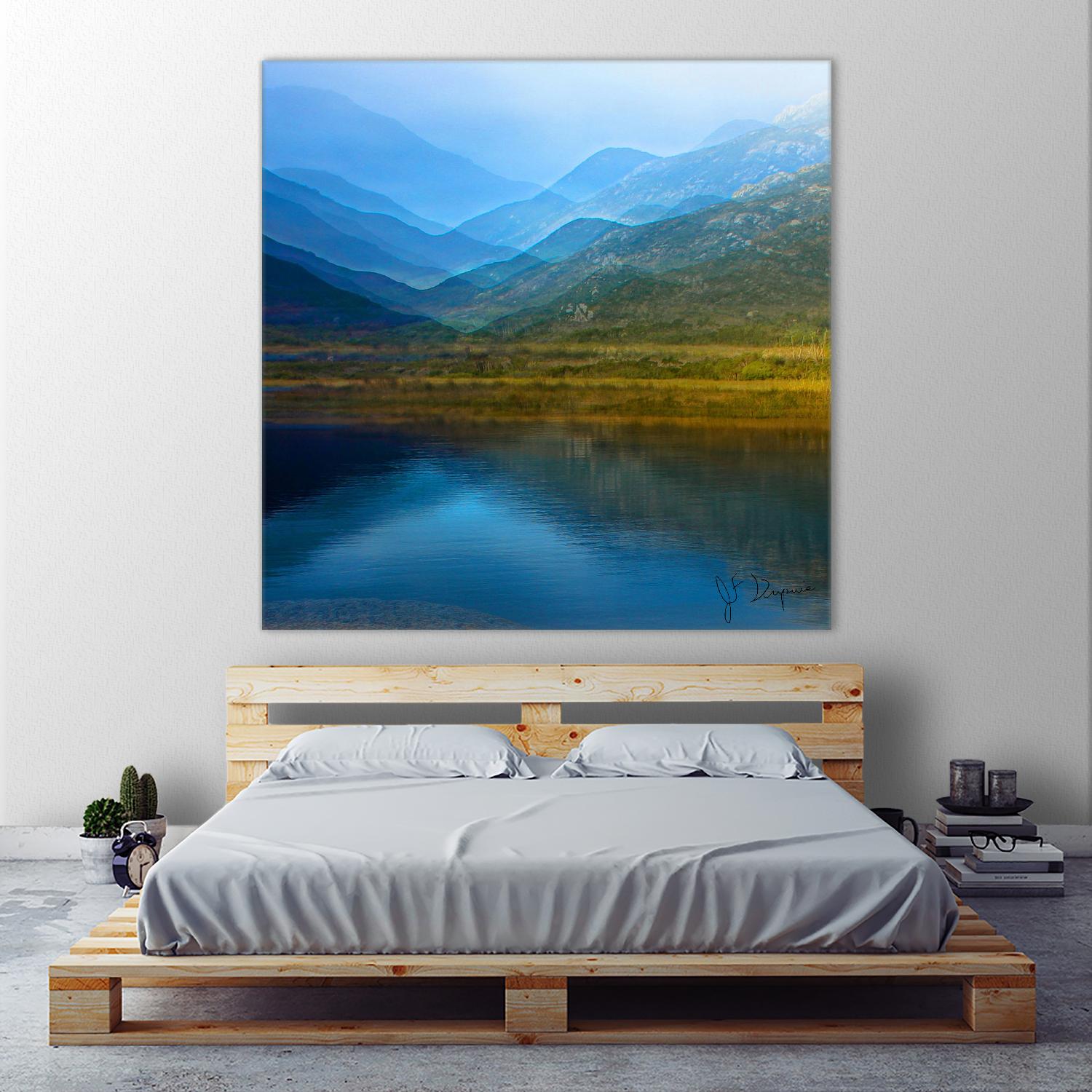 King of the mountain I by Jean-François Dupuis on GIANT ART - brown landscape