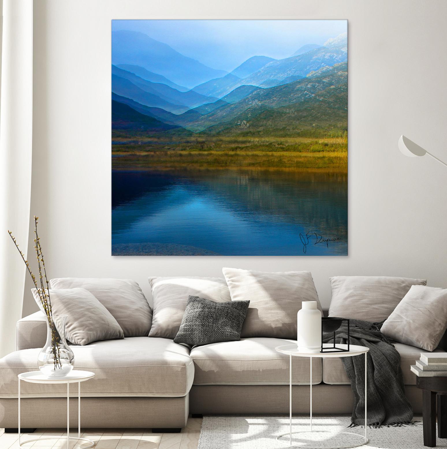 King of the mountain I by Jean-François Dupuis on GIANT ART - brown landscape