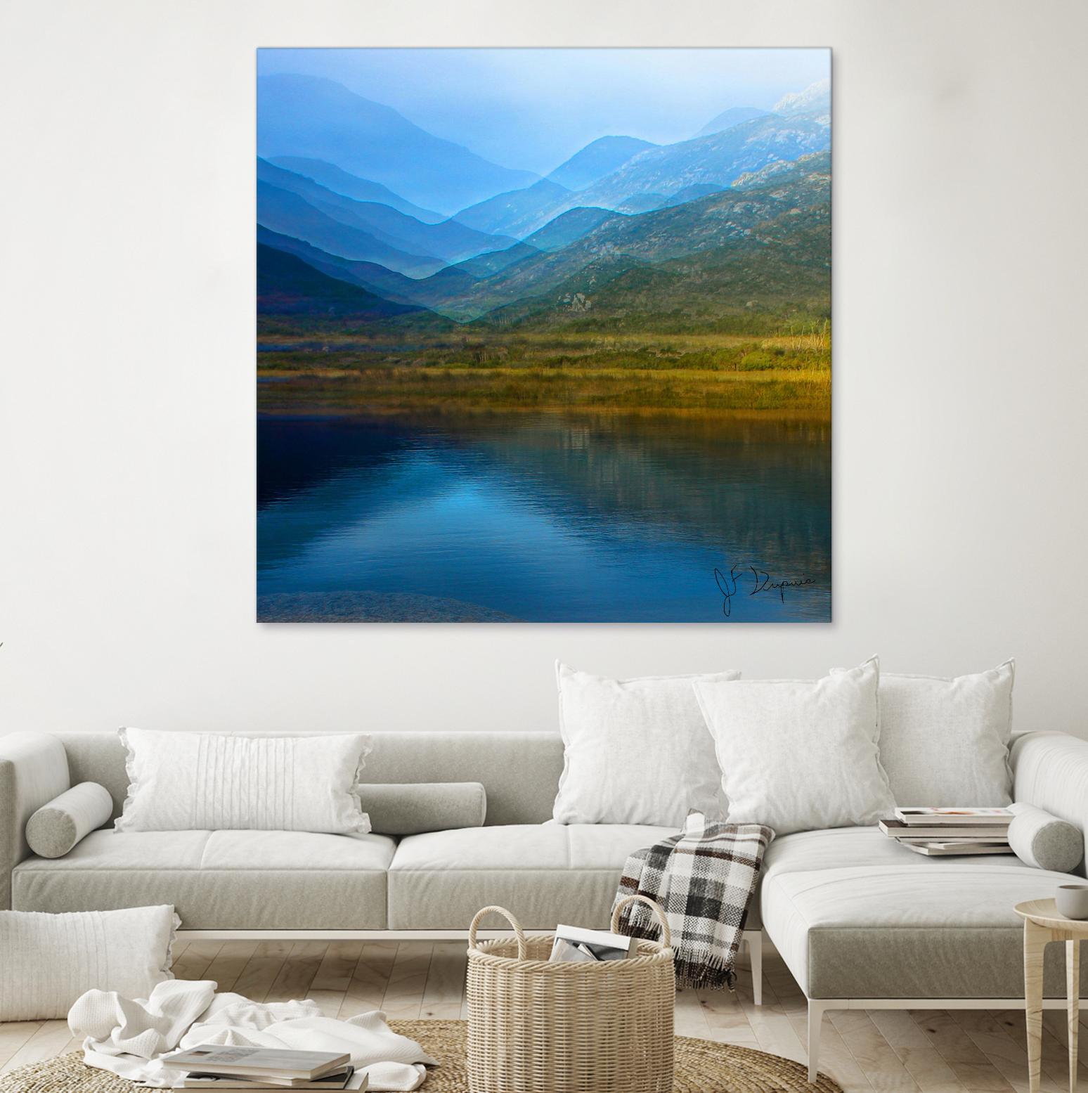 King of the mountain I by Jean-François Dupuis on GIANT ART - brown landscape