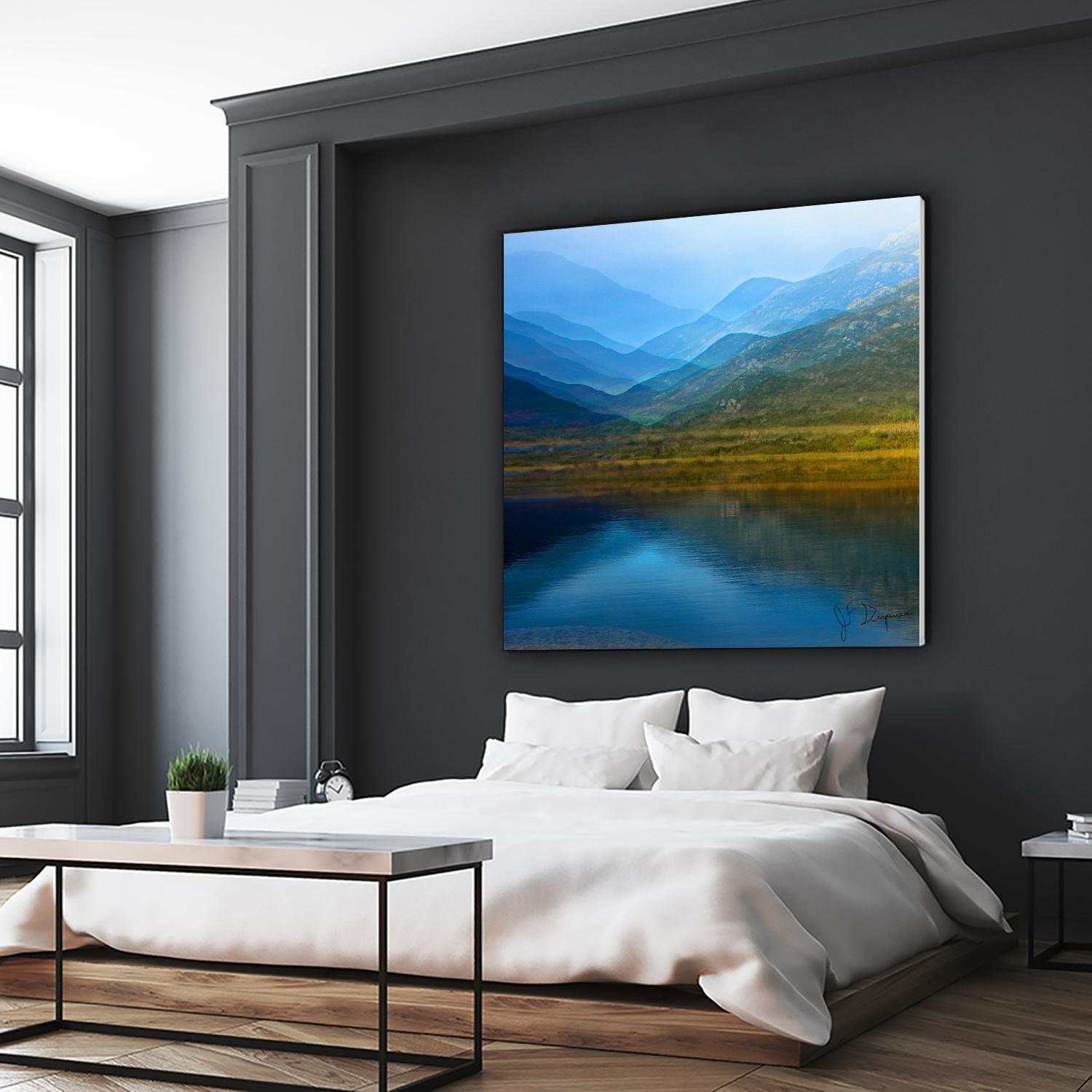 King of the mountain I by Jean-François Dupuis on GIANT ART - brown landscape