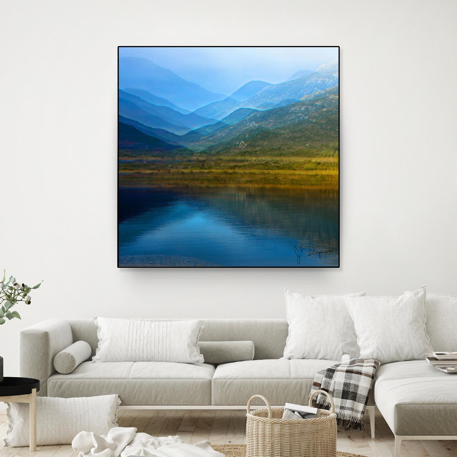 King of the mountain I by Jean-François Dupuis on GIANT ART - brown landscape