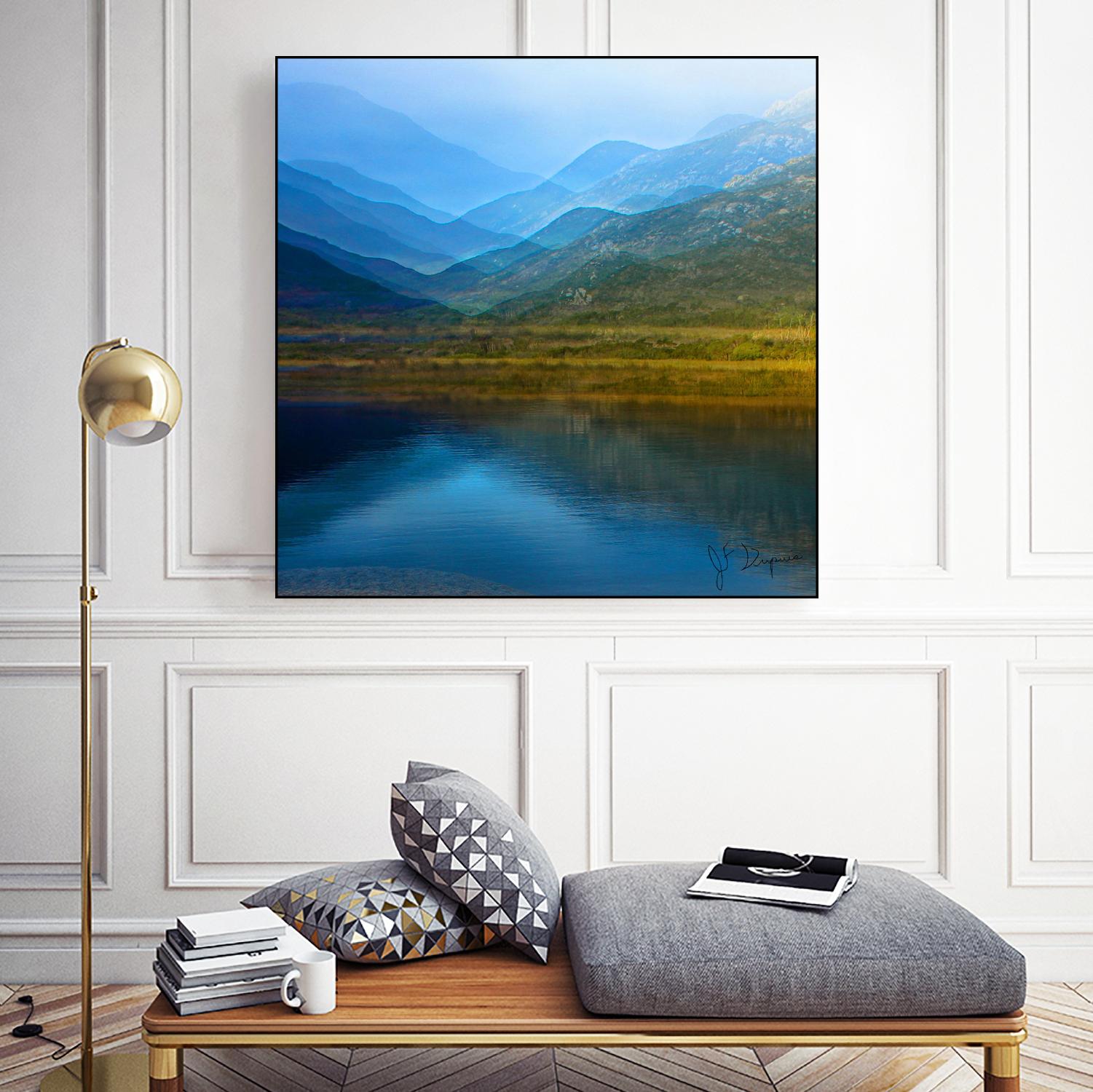 King of the mountain I by Jean-François Dupuis on GIANT ART - brown landscape