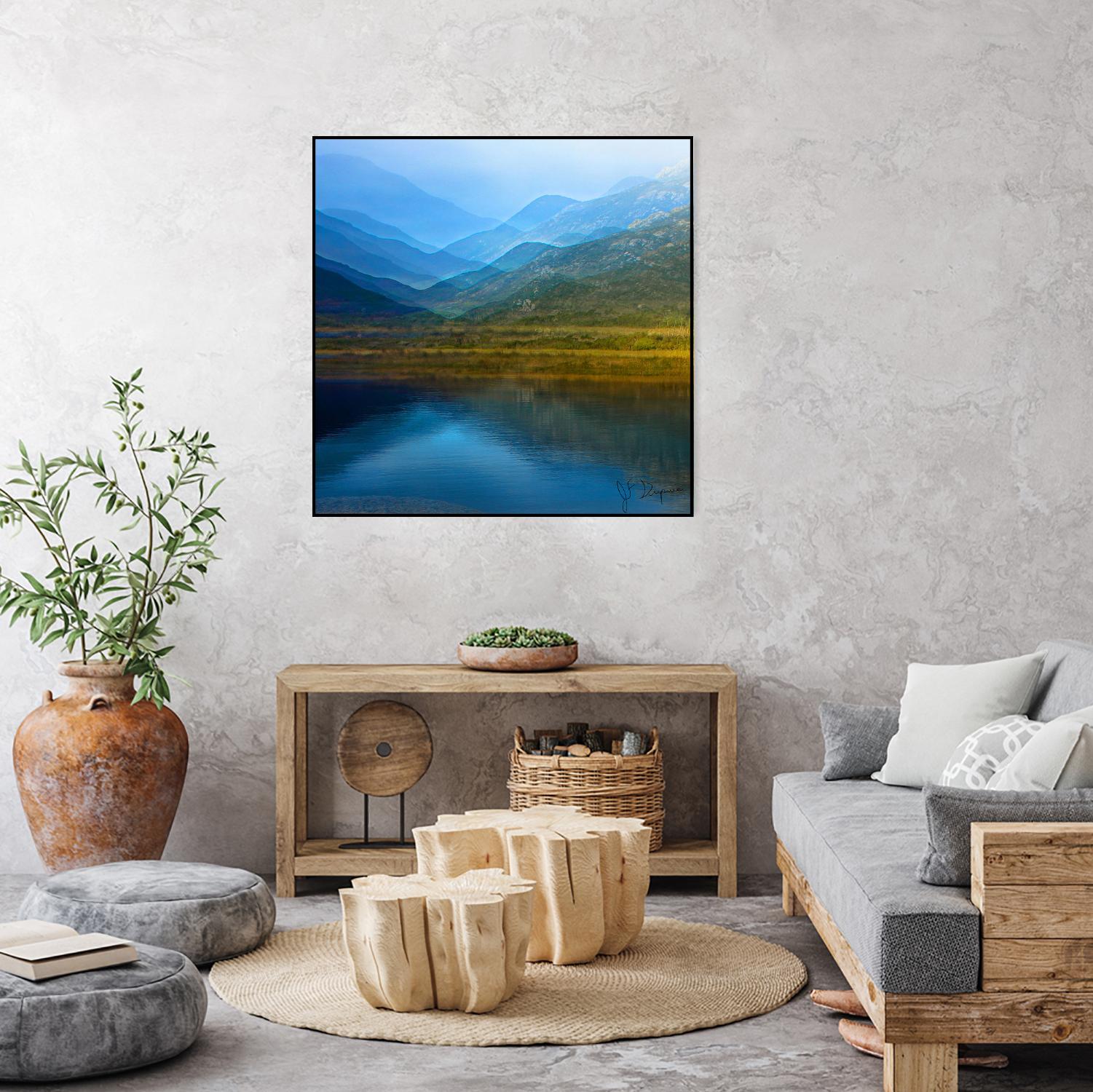 King of the mountain I by Jean-François Dupuis on GIANT ART - brown landscape