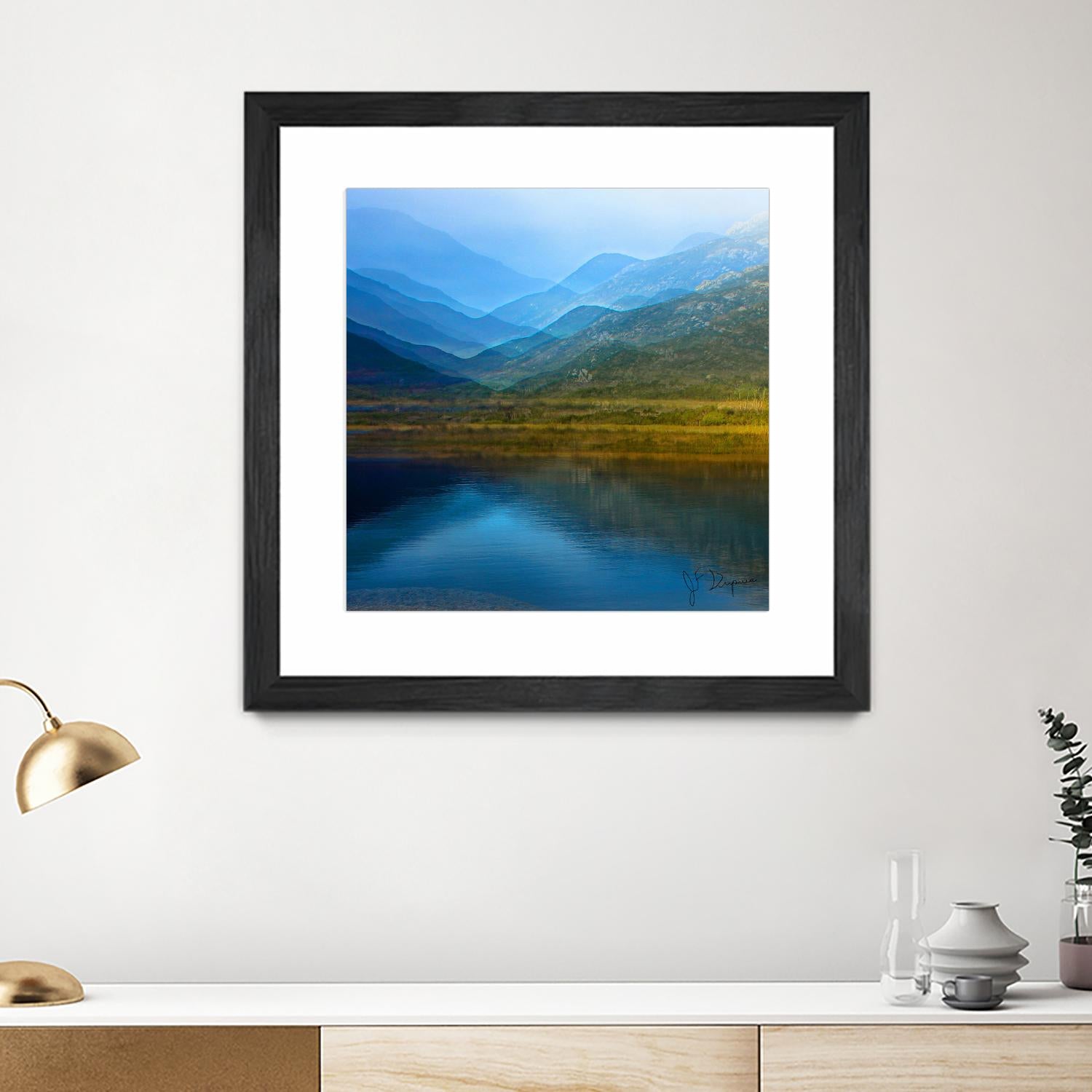 King of the mountain I by Jean-François Dupuis on GIANT ART - brown landscape