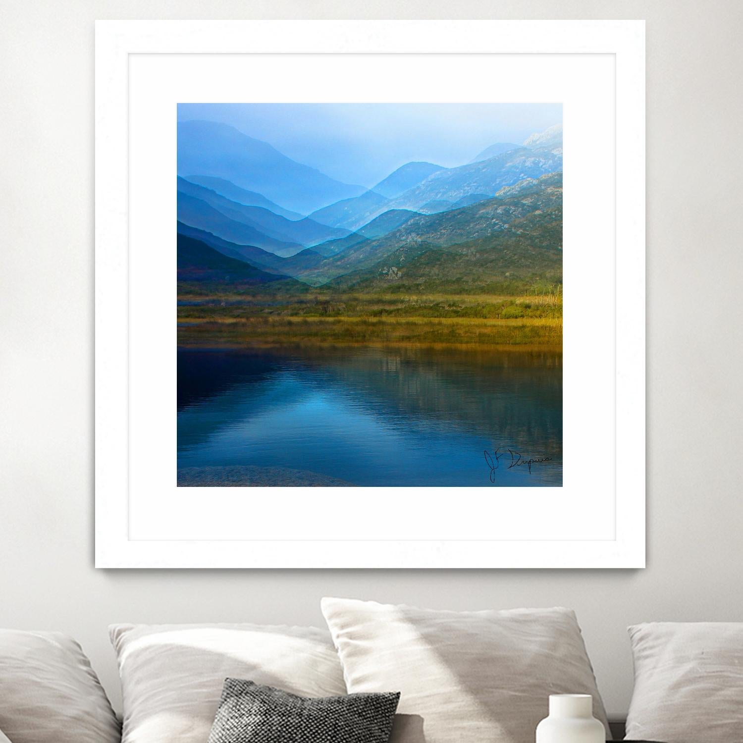 King of the mountain I by Jean-François Dupuis on GIANT ART - brown landscape