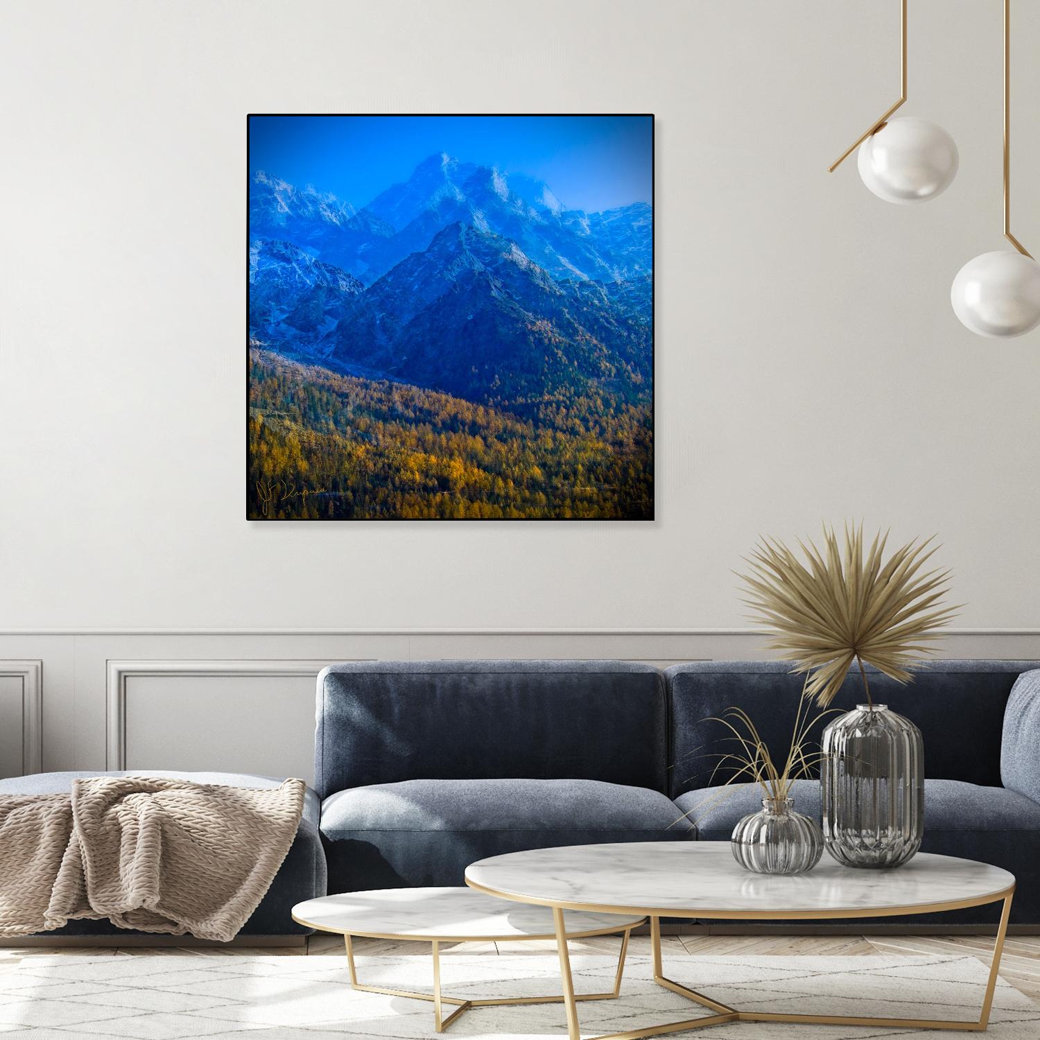 King of the mountain II by Jean-François Dupuis on GIANT ART - brown landscape