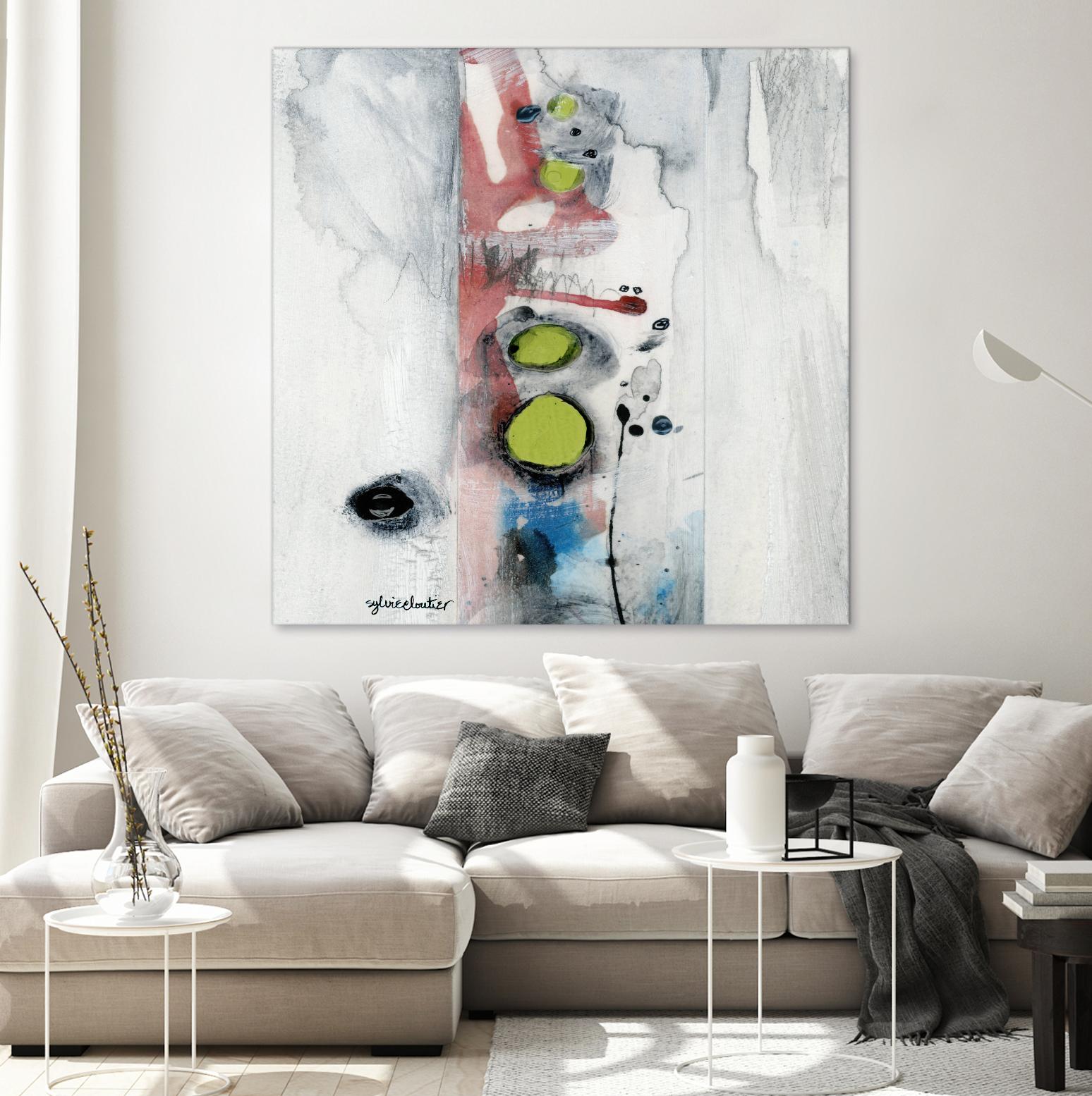 Encré (Détail 1) by Sylvie Cloutier on GIANT ART - blue abstract