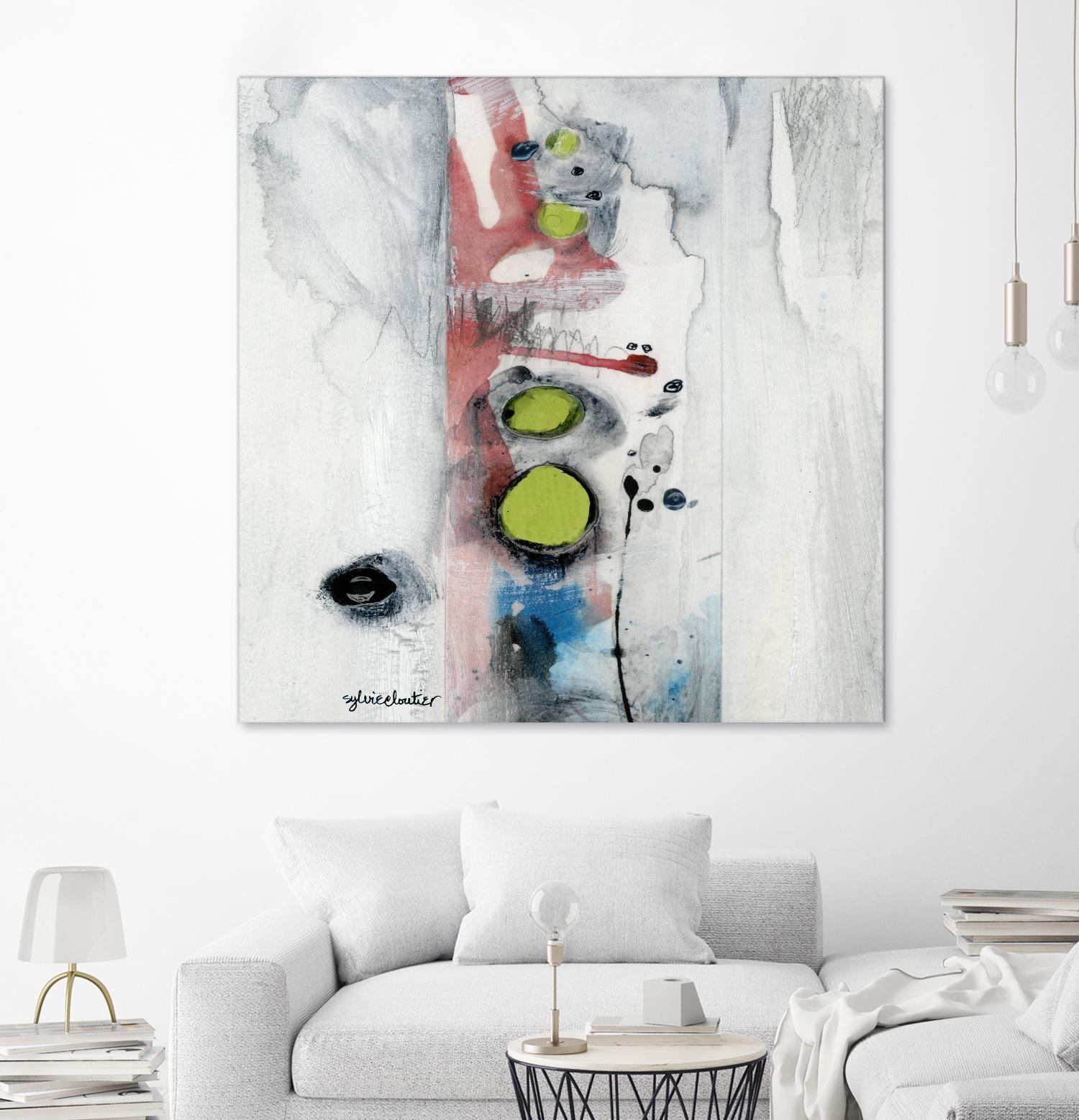 Encré (Détail 1) by Sylvie Cloutier on GIANT ART - blue abstract