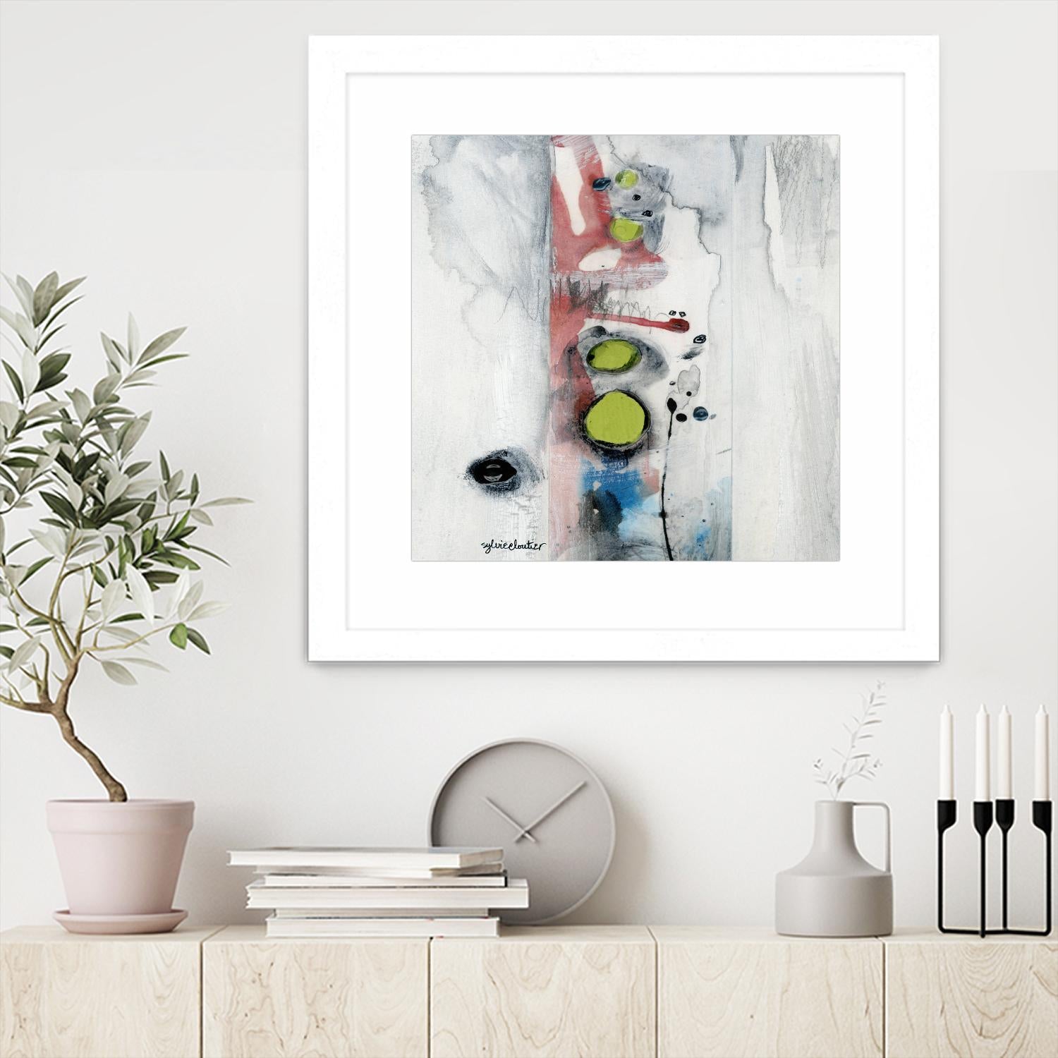 Encré (Détail 1) by Sylvie Cloutier on GIANT ART - blue abstract