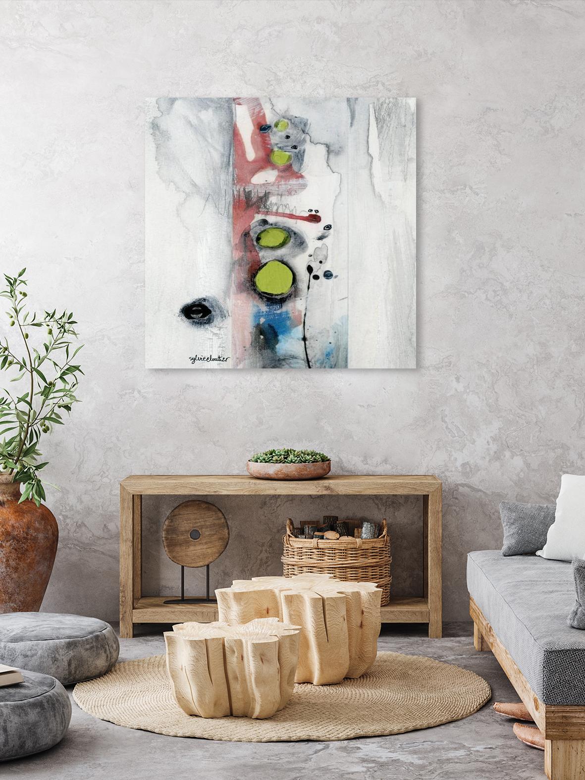 Encré (Détail 1) by Sylvie Cloutier on GIANT ART - blue abstract