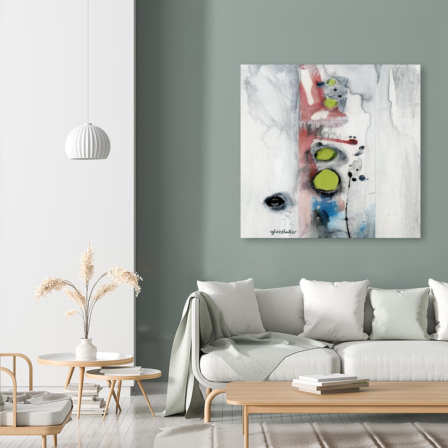 Encré (Détail 1) by Sylvie Cloutier on GIANT ART - blue abstract