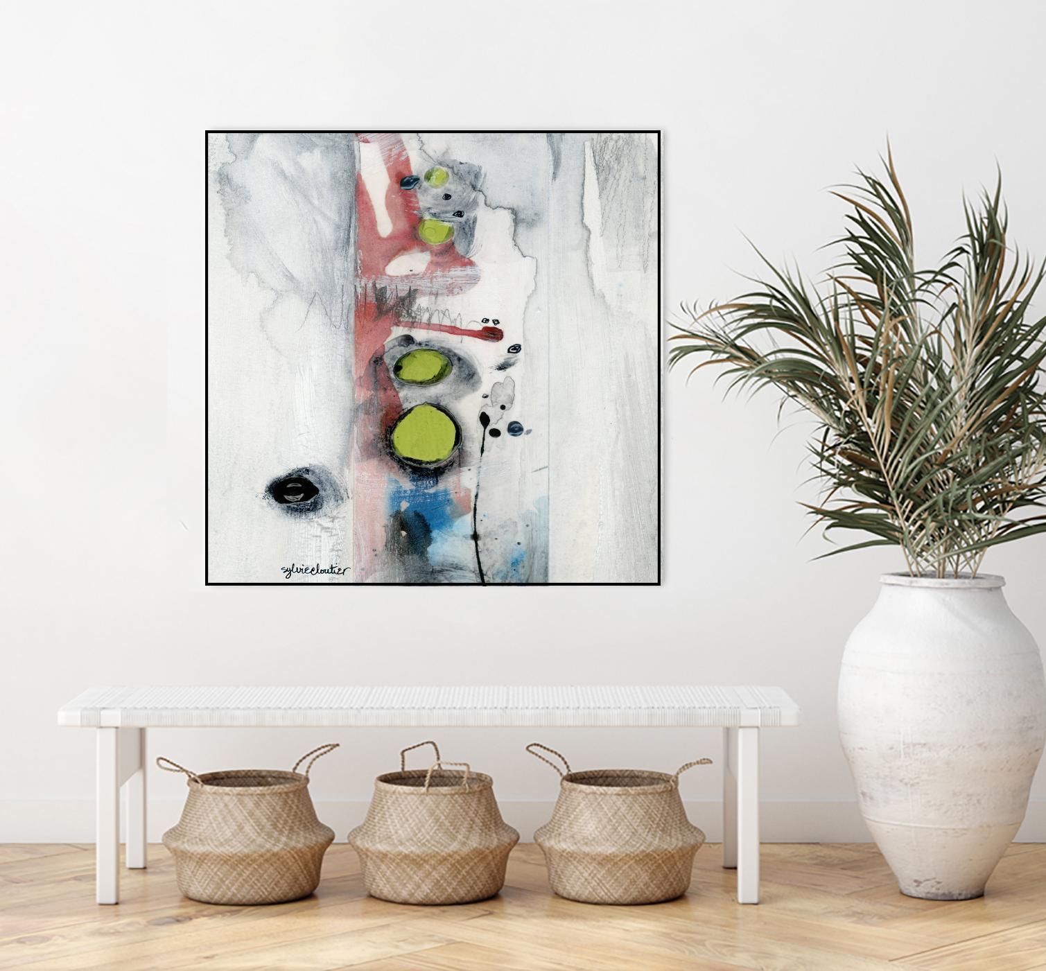 Encré (Détail 1) by Sylvie Cloutier on GIANT ART - blue abstract