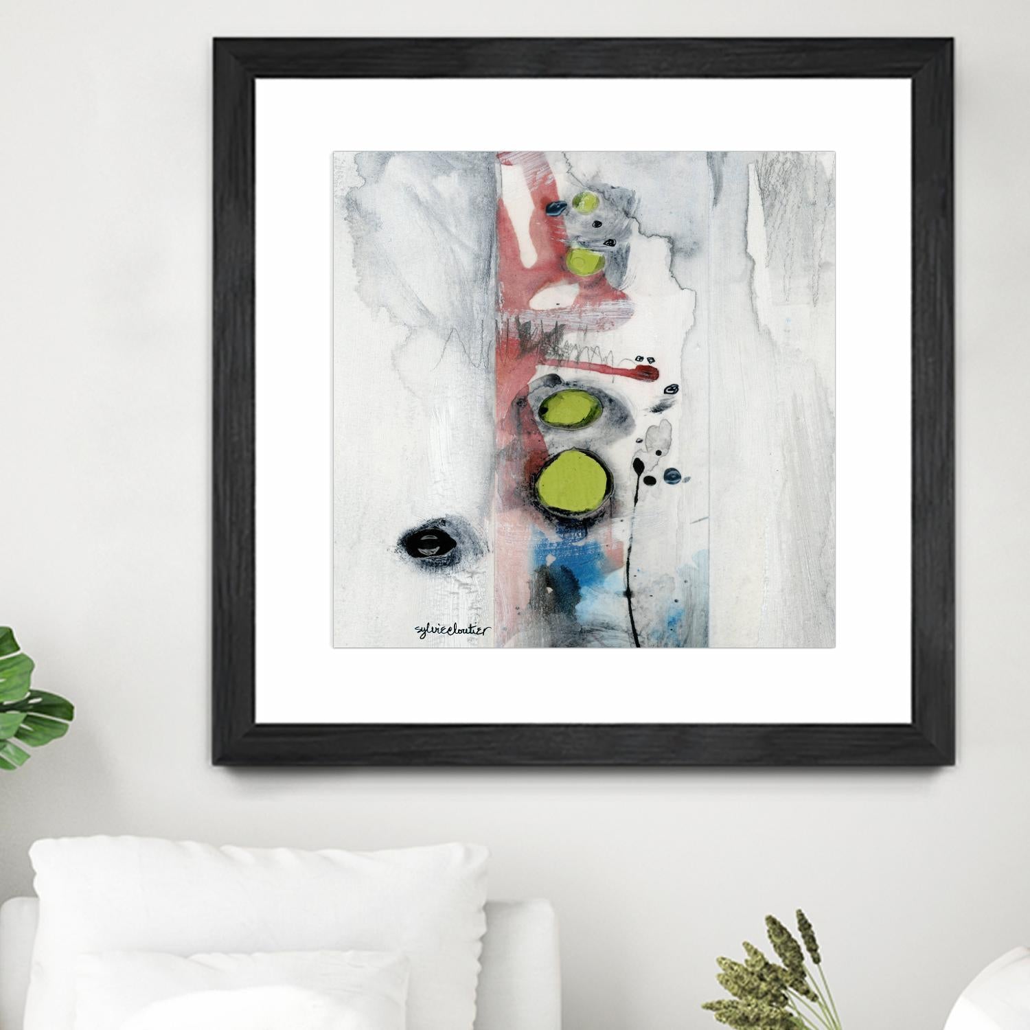 Encré (Détail 1) by Sylvie Cloutier on GIANT ART - blue abstract