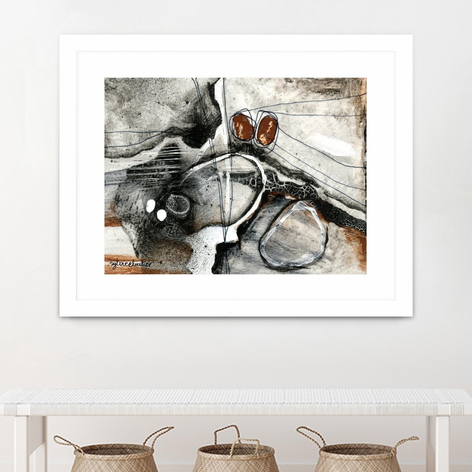 Complexe rocheux (Détail 1) by Sylvie Cloutier on GIANT ART - brown abstract