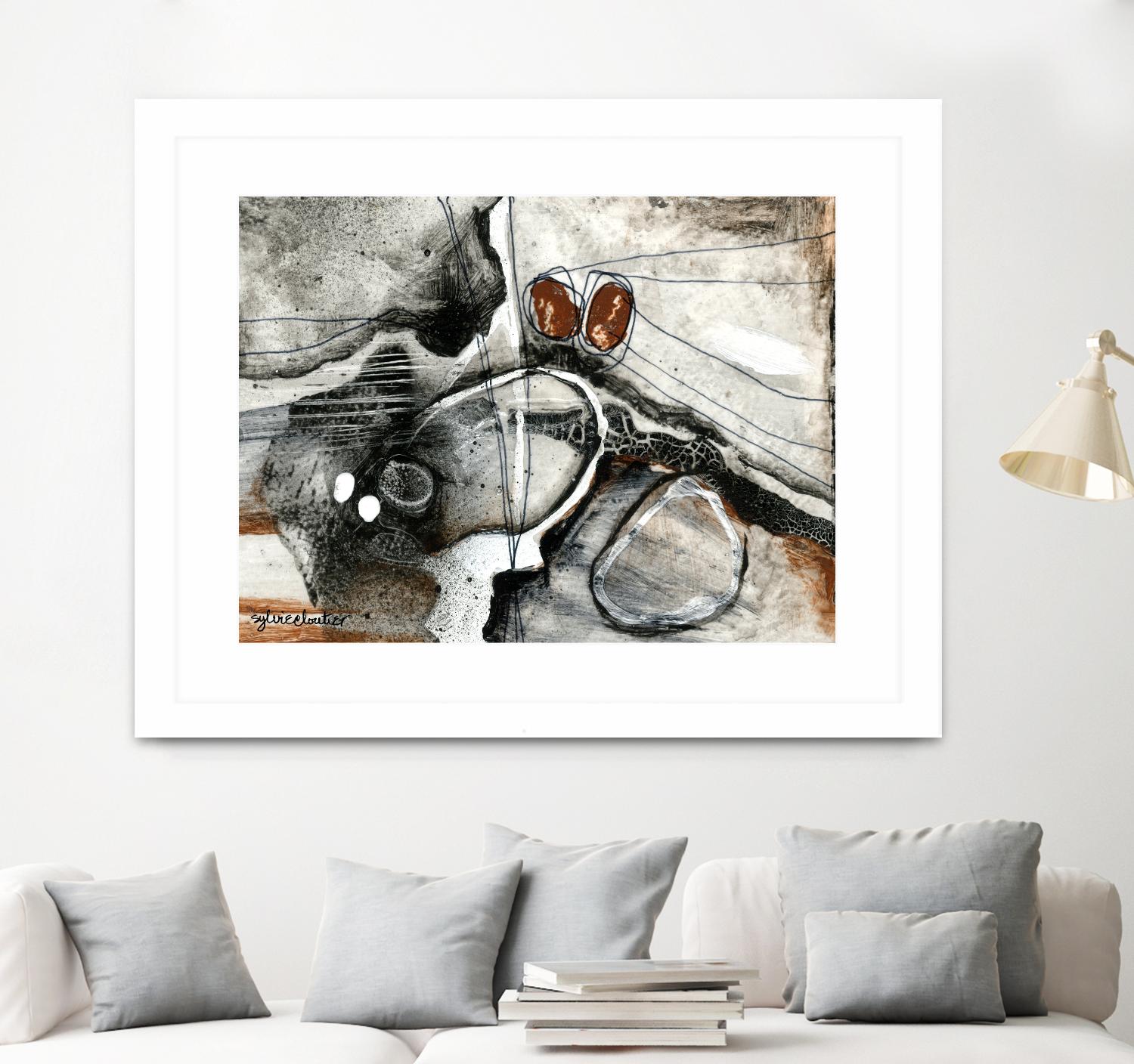 Complexe rocheux (Détail 1) by Sylvie Cloutier on GIANT ART - brown abstract