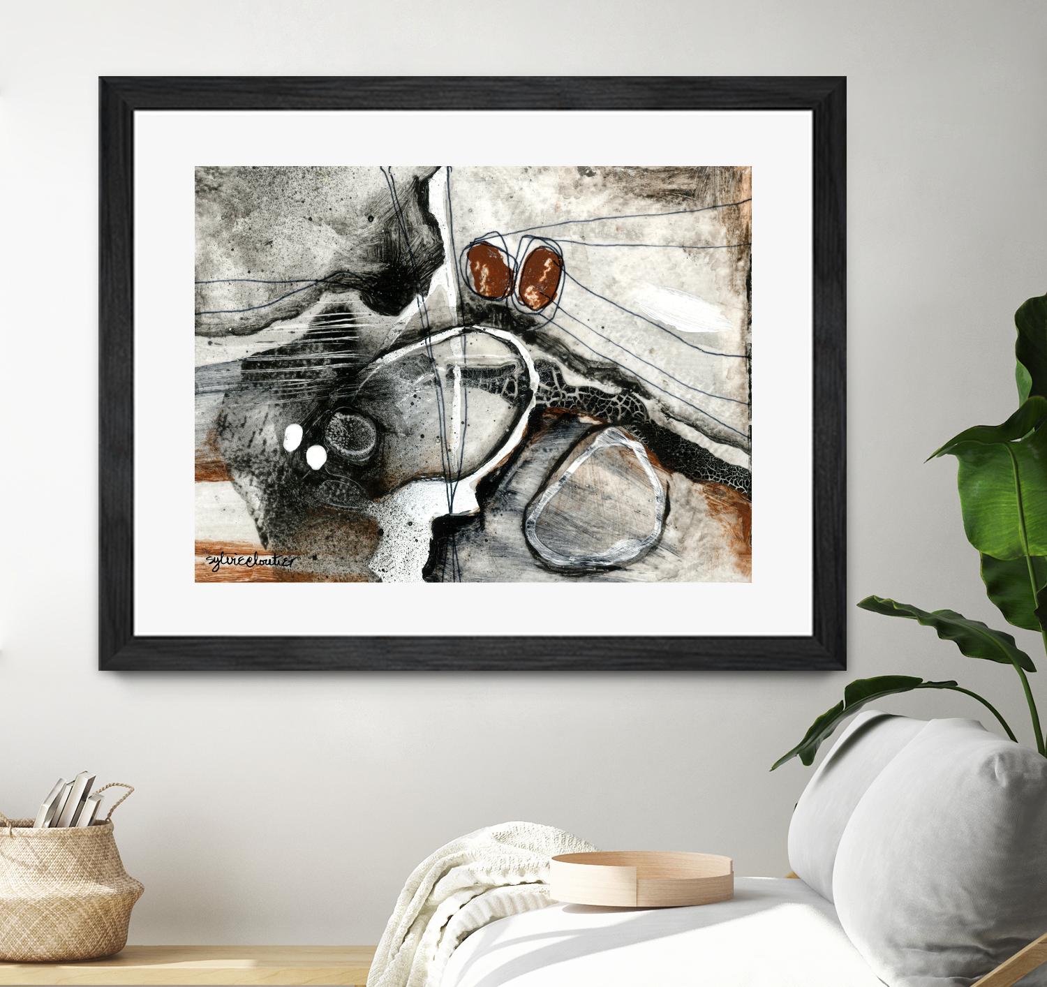 Complexe rocheux (Détail 1) by Sylvie Cloutier on GIANT ART - brown abstract