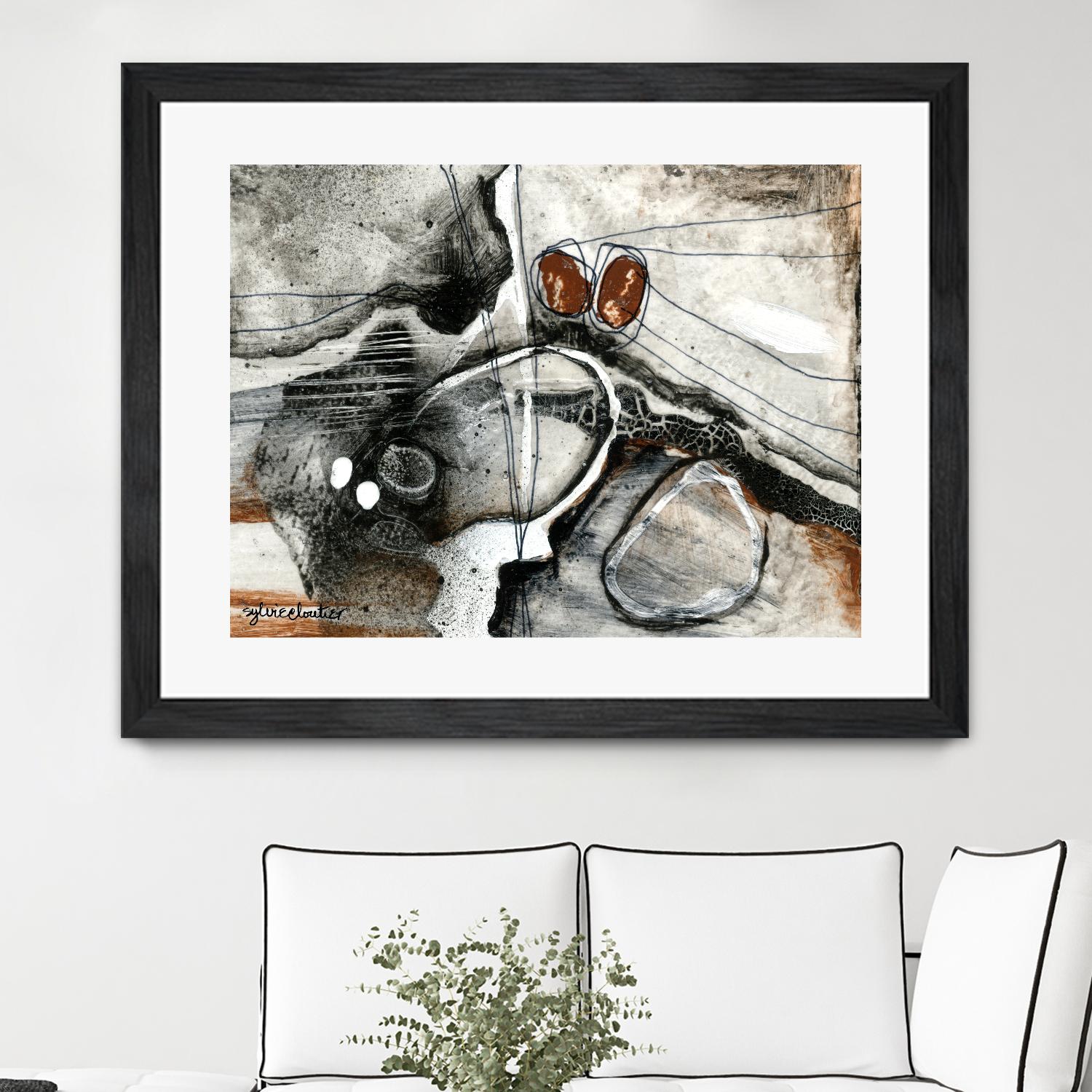 Complexe rocheux (Détail 1) by Sylvie Cloutier on GIANT ART - brown abstract