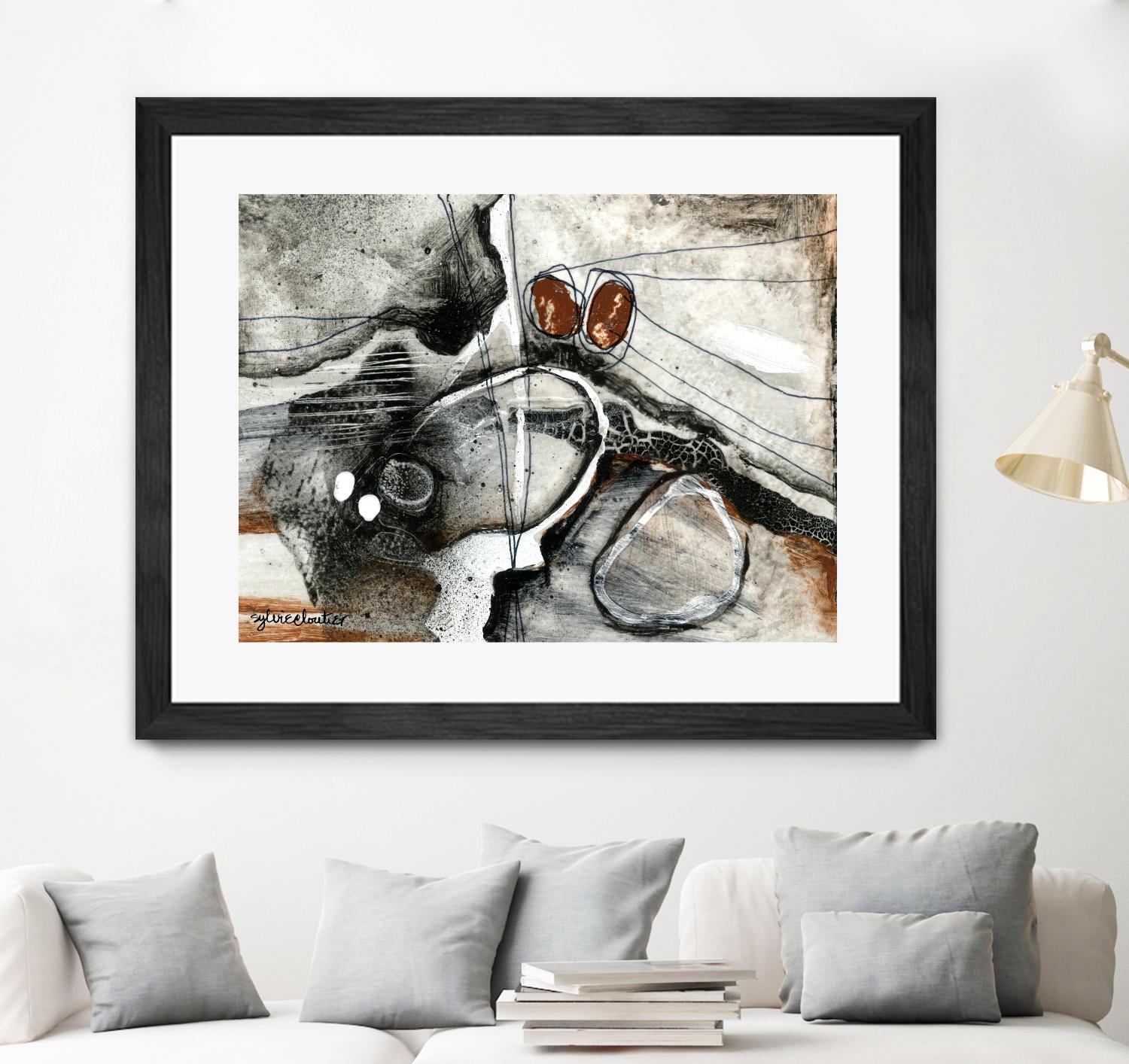 Complexe rocheux (Détail 1) by Sylvie Cloutier on GIANT ART - brown abstract