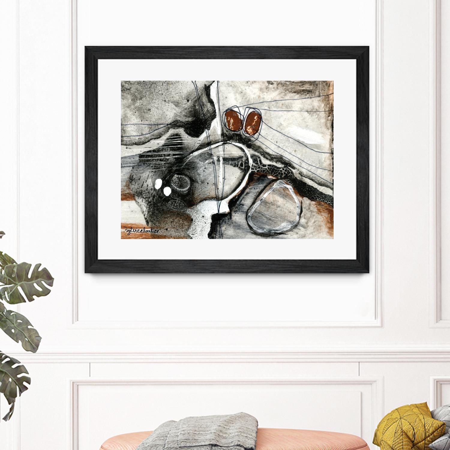 Complexe rocheux (Détail 1) by Sylvie Cloutier on GIANT ART - brown abstract