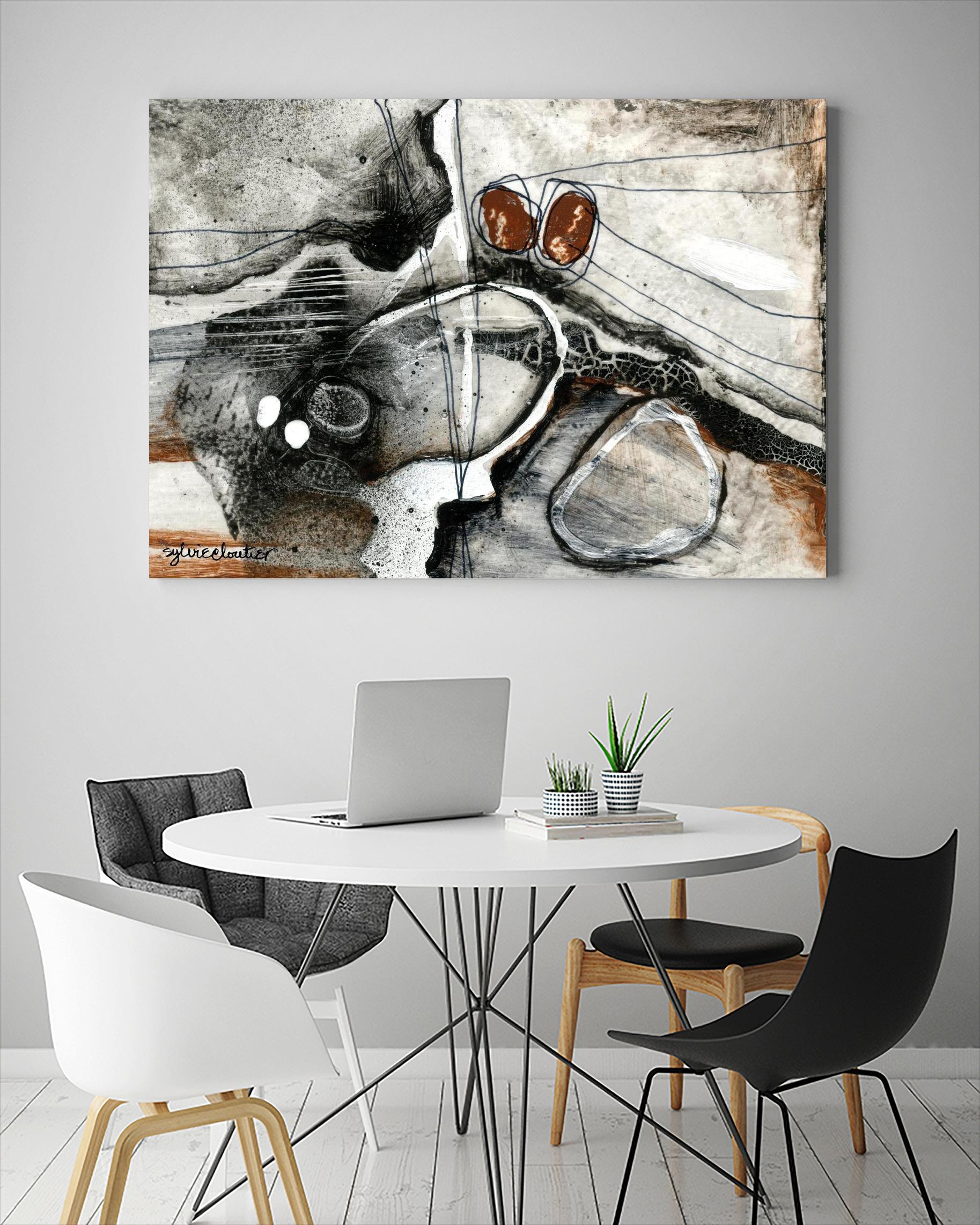 Complexe rocheux (Détail 1) by Sylvie Cloutier on GIANT ART - brown abstract