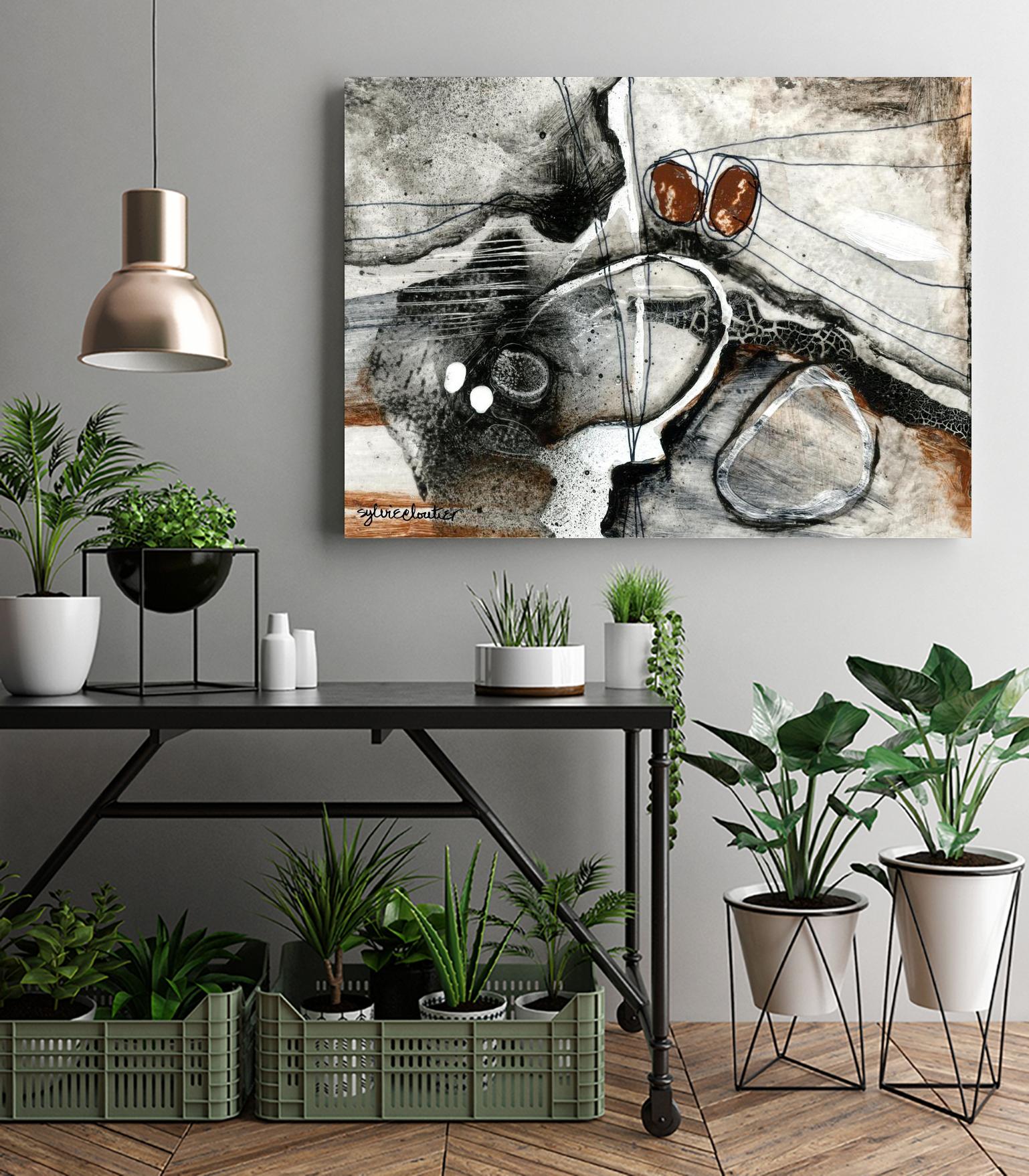 Complexe rocheux (Détail 1) by Sylvie Cloutier on GIANT ART - brown abstract