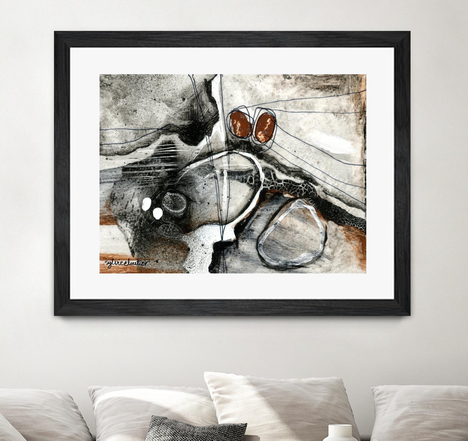 Complexe rocheux (Détail 1) by Sylvie Cloutier on GIANT ART - brown abstract