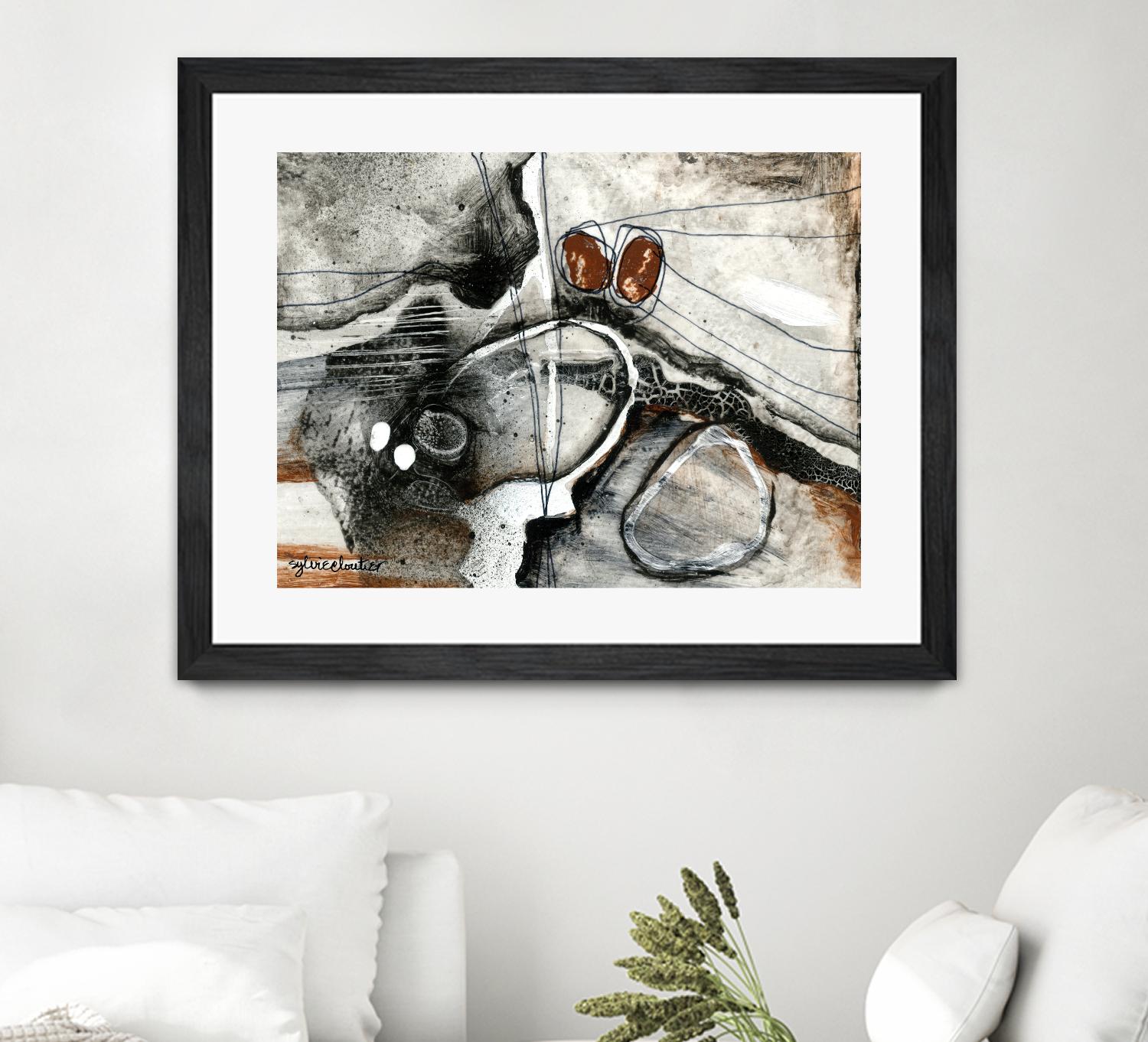 Complexe rocheux (Détail 1) by Sylvie Cloutier on GIANT ART - brown abstract