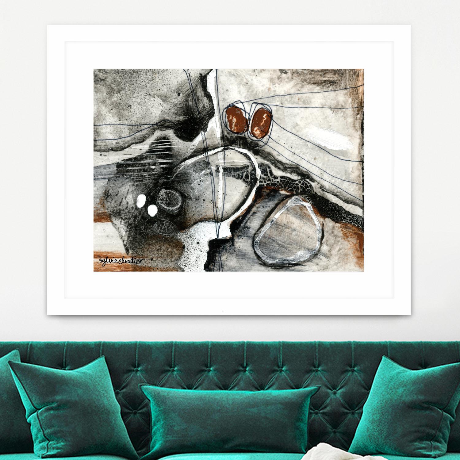 Complexe rocheux (Détail 1) by Sylvie Cloutier on GIANT ART - brown abstract