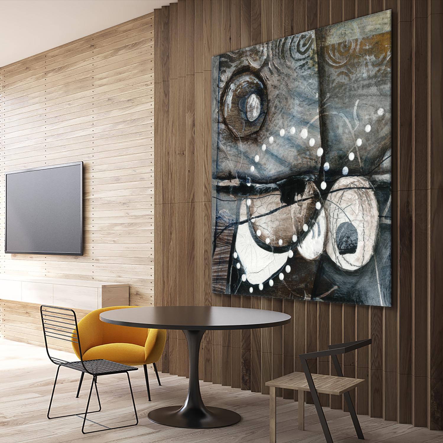 Irrégularité de l'écorce (Détail 1) by Sylvie Cloutier on GIANT ART - grey abstract