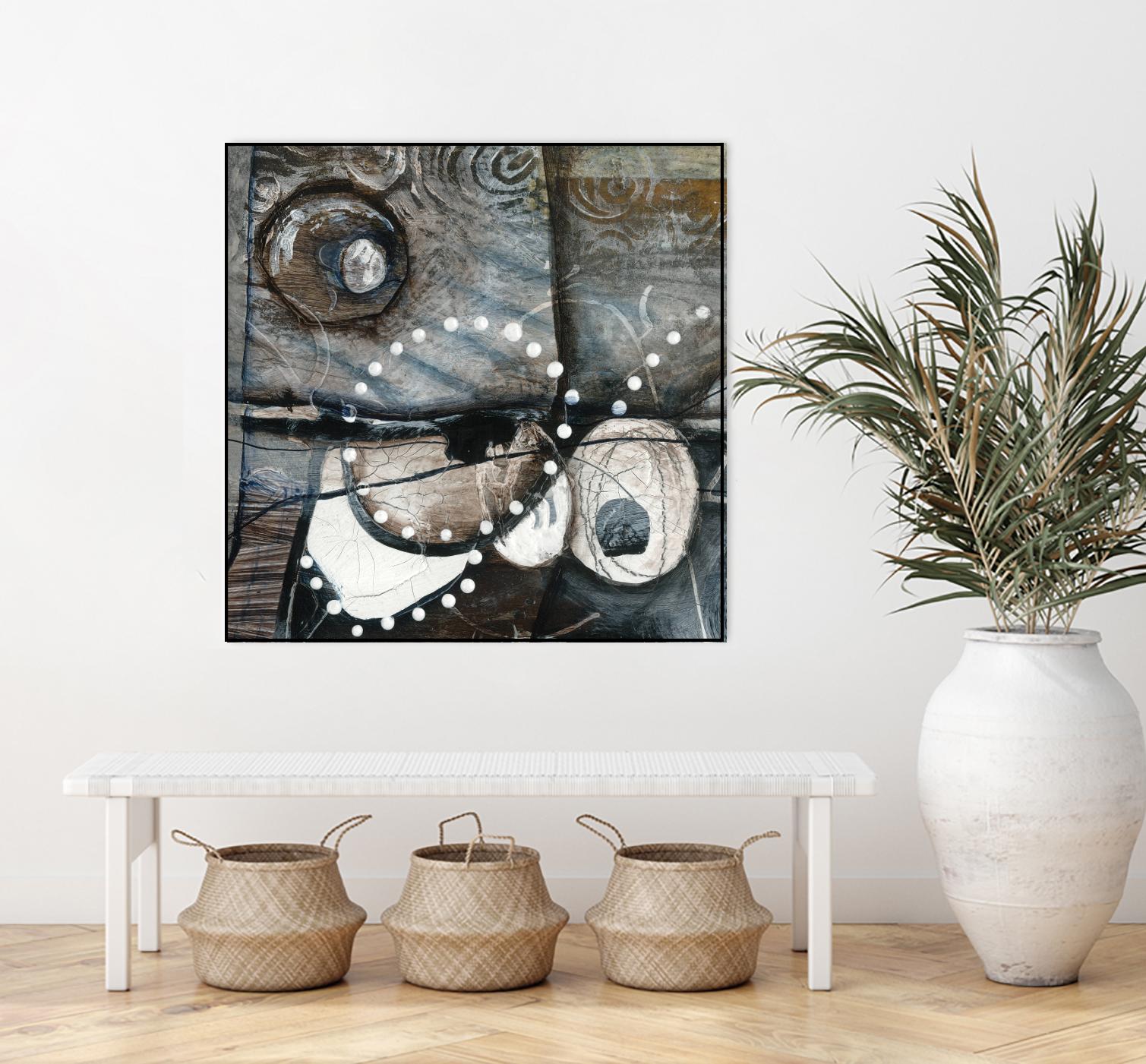 Irrégularité de l'écorce (Détail 1) by Sylvie Cloutier on GIANT ART - grey abstract