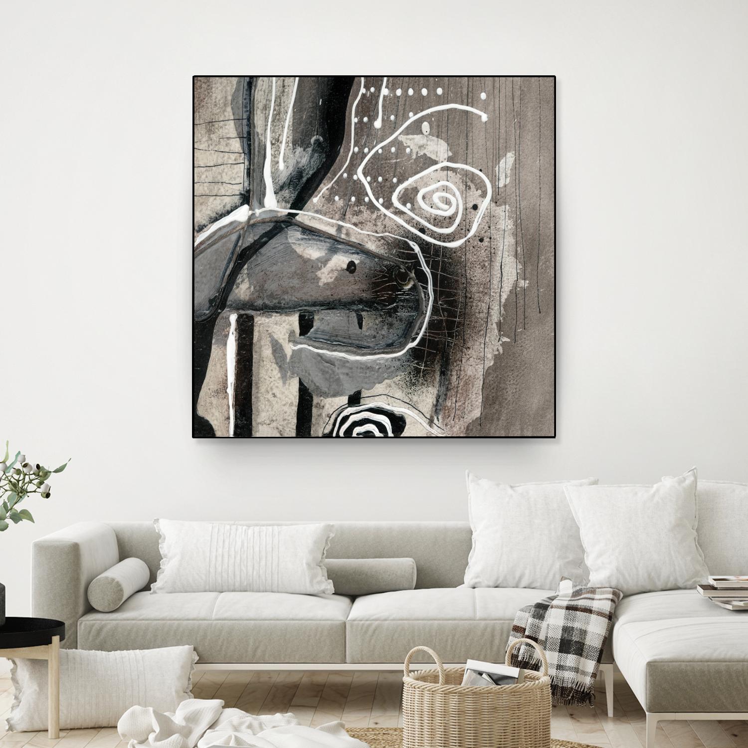 Fatalité (Détail 3) by Sylvie Cloutier on GIANT ART - white abstract