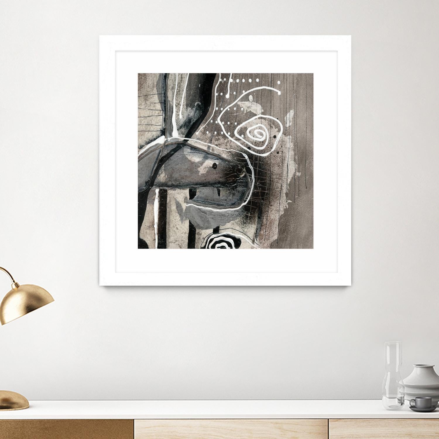 Fatalité (Détail 3) by Sylvie Cloutier on GIANT ART - white abstract