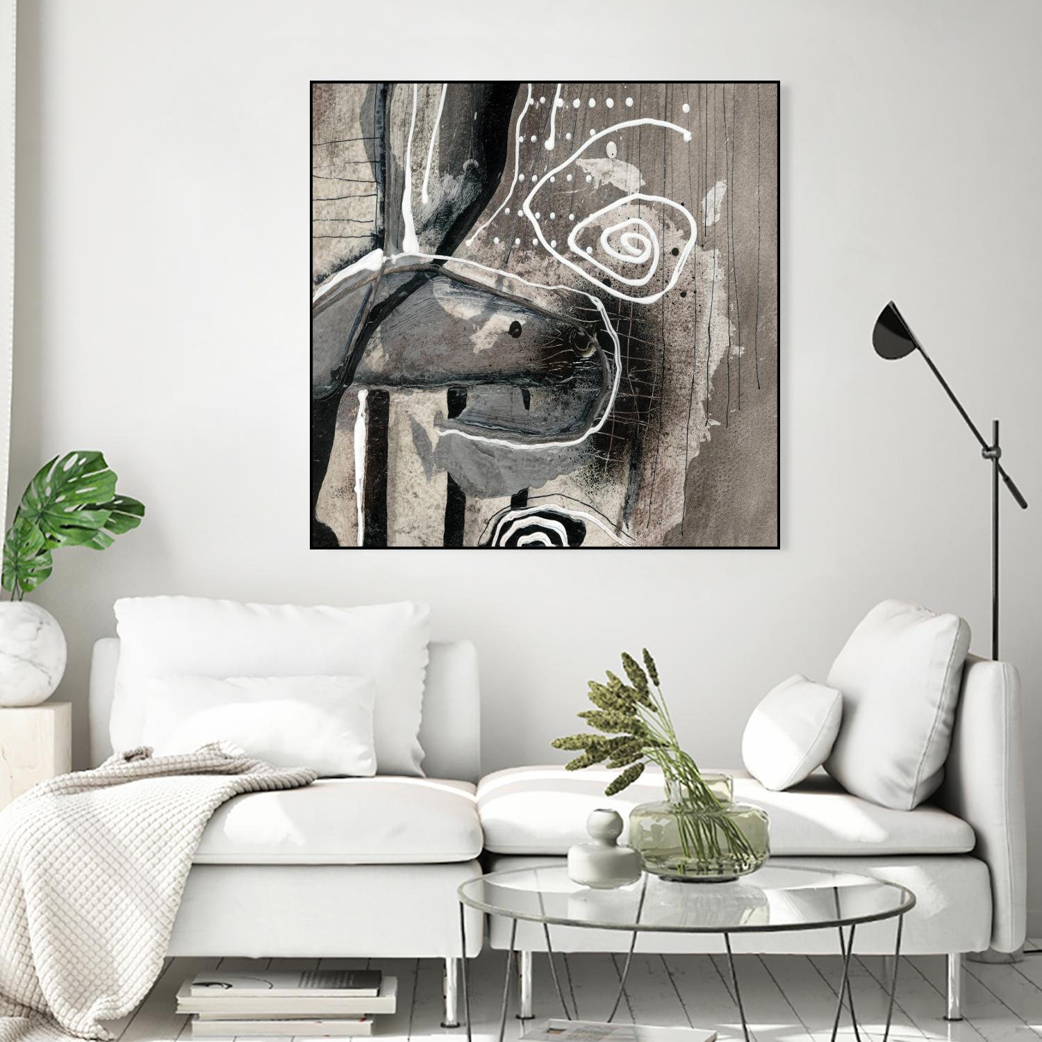 Fatalité (Détail 3) by Sylvie Cloutier on GIANT ART - white abstract