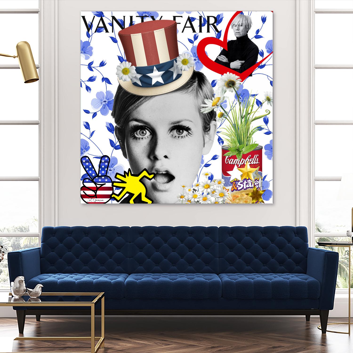 America by Carole St-Germain on GIANT ART - red pop america