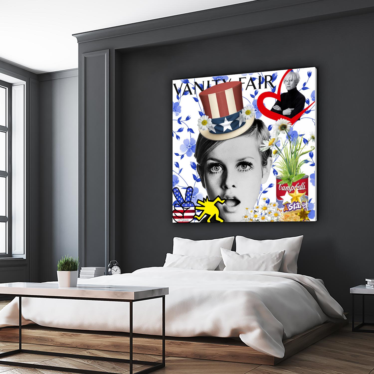 America by Carole St-Germain on GIANT ART - red pop america