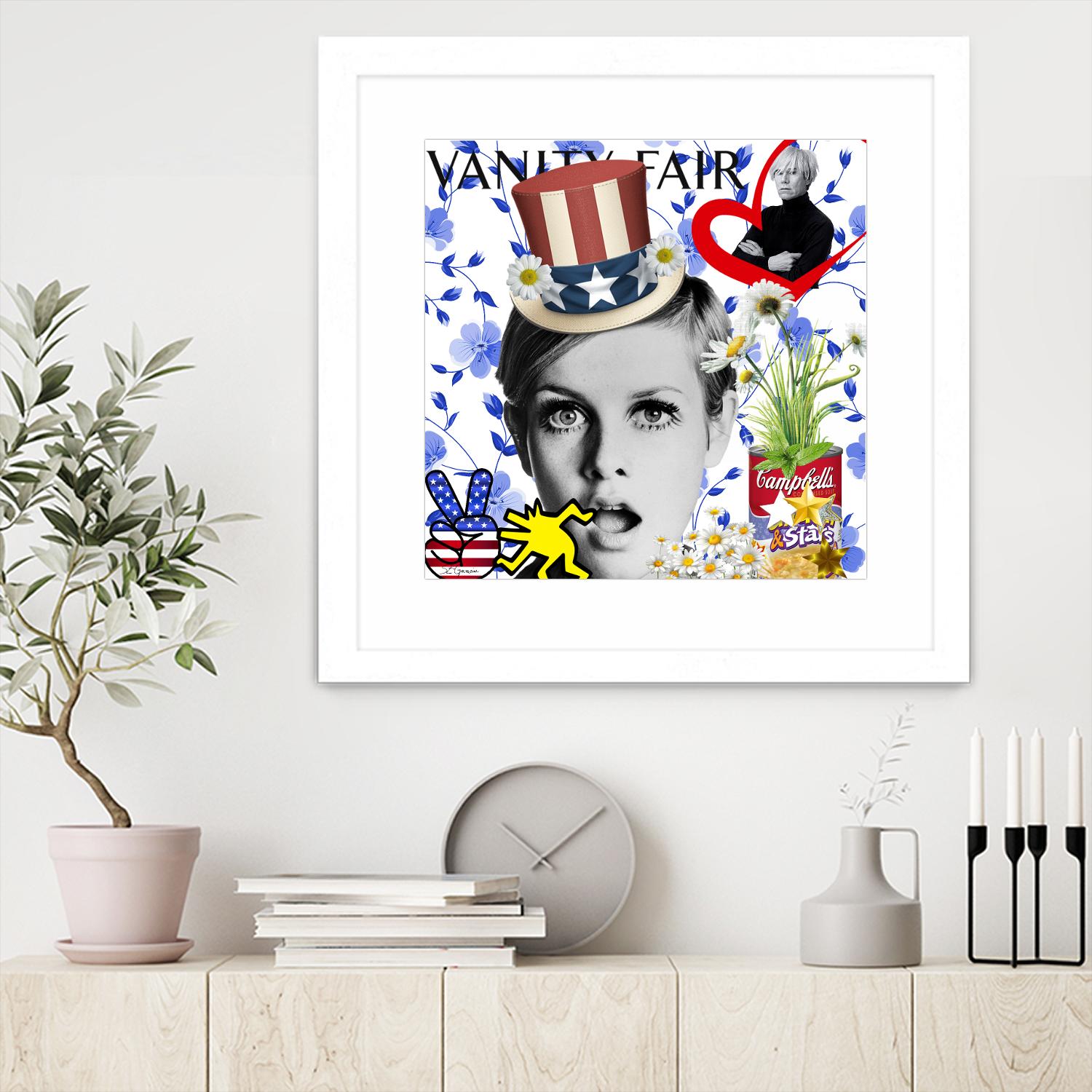 America by Carole St-Germain on GIANT ART - red pop america