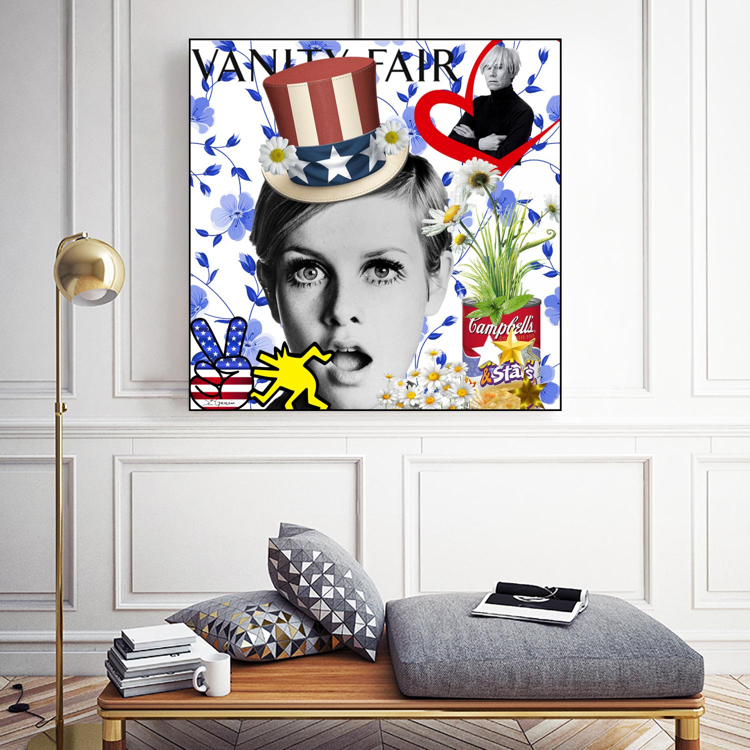 America by Carole St-Germain on GIANT ART - red pop america