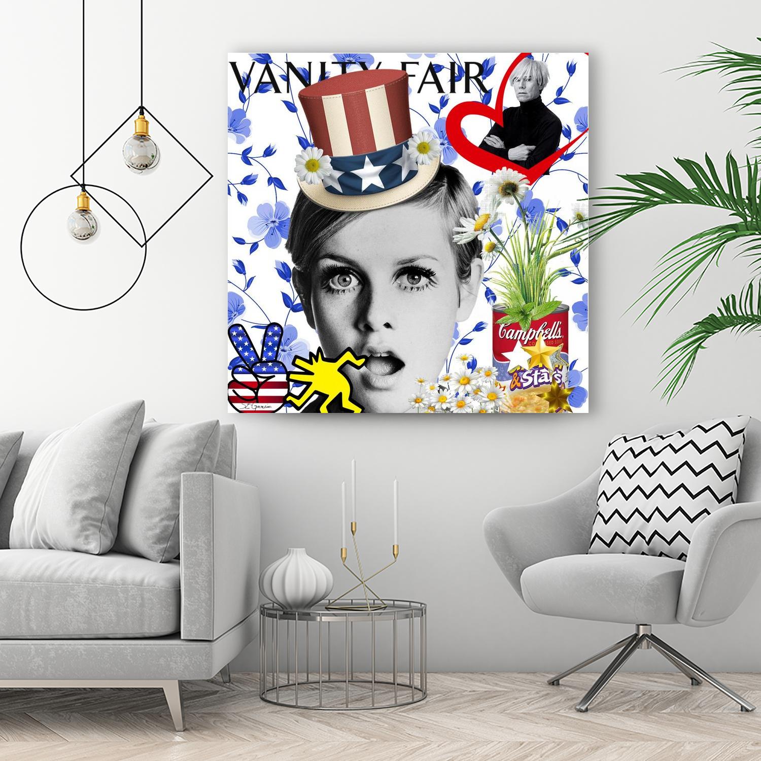 America by Carole St-Germain on GIANT ART - red pop america