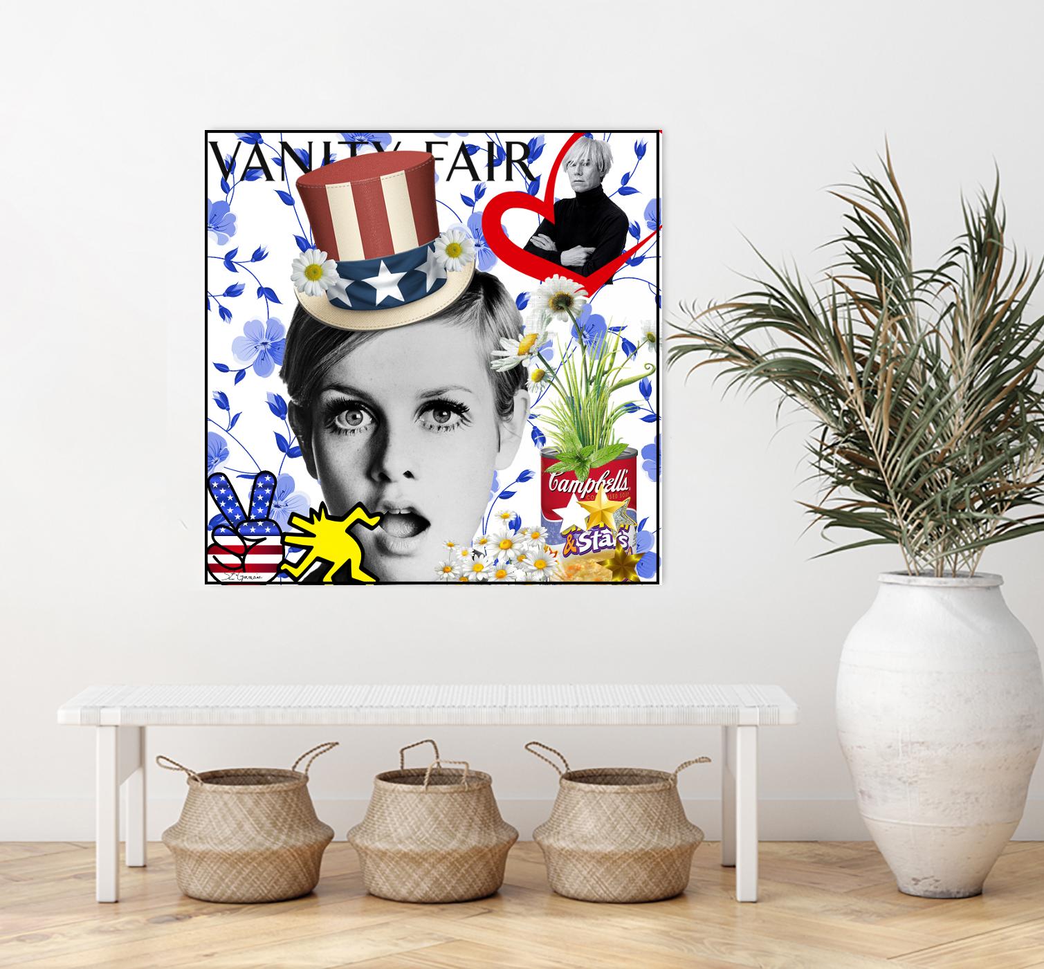 America by Carole St-Germain on GIANT ART - red pop america