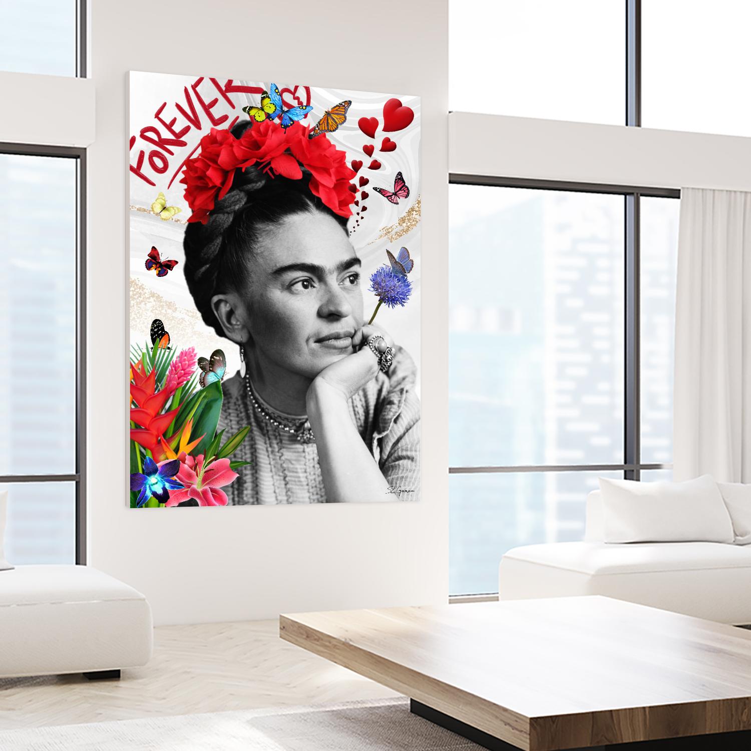 Forever by Carole St-Germain on GIANT ART - red photograph frida