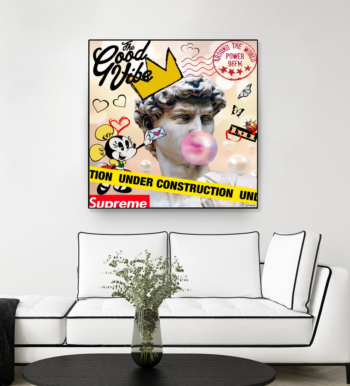 My David by Carole St-Germain on GIANT ART - pink digital david